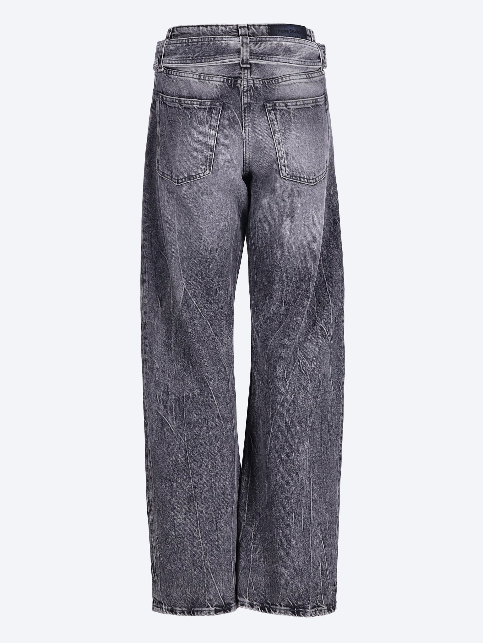 Relaxed fit belted jeans - Image 3