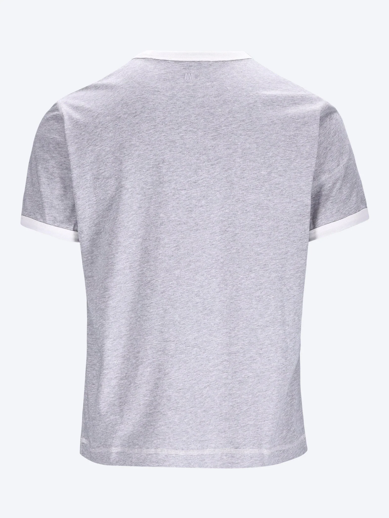 Ami paris knitted patch short sleeve classic fit t-shirt - Image 2