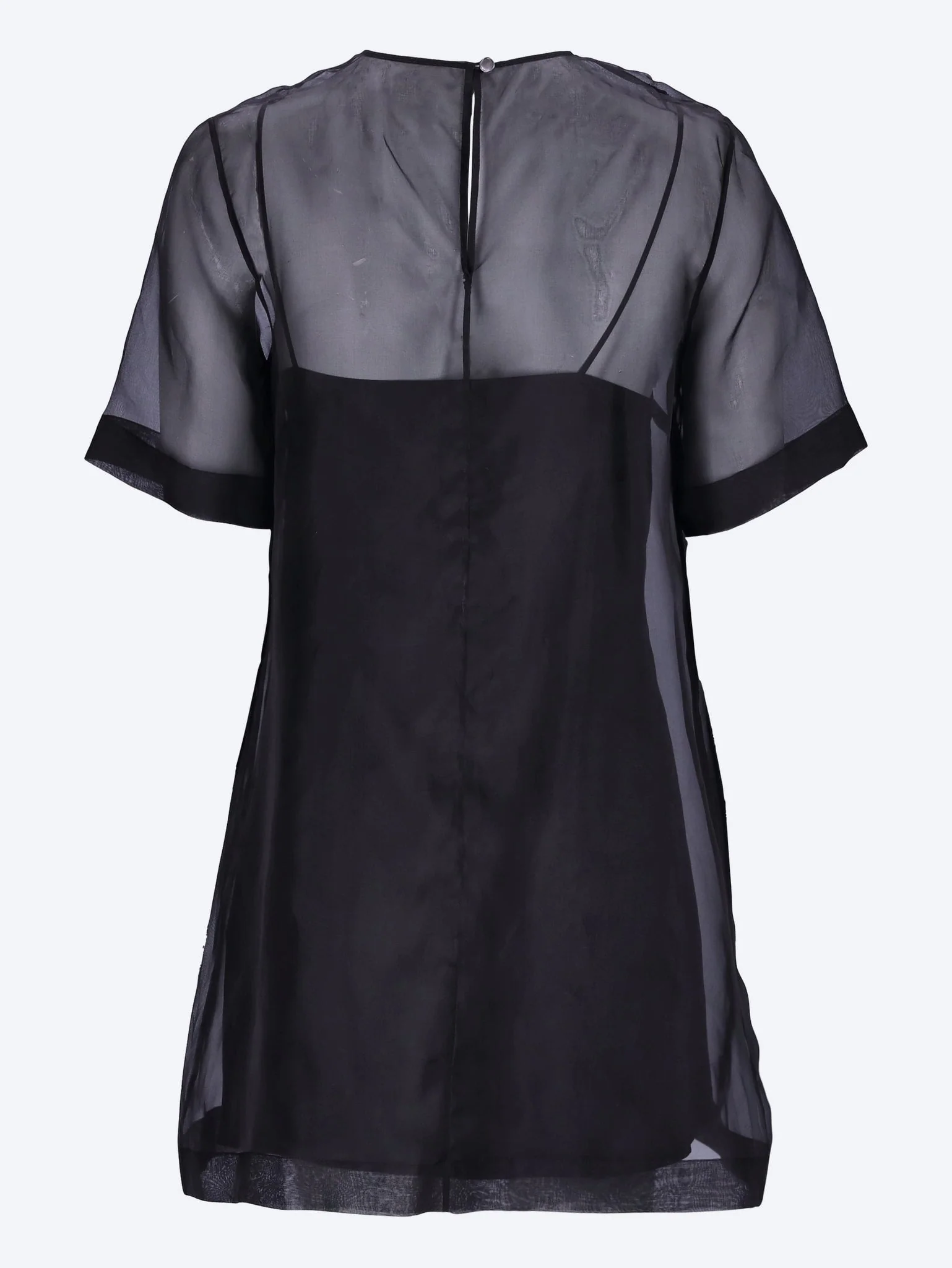 Mini sheer trapeze dress - Image 2