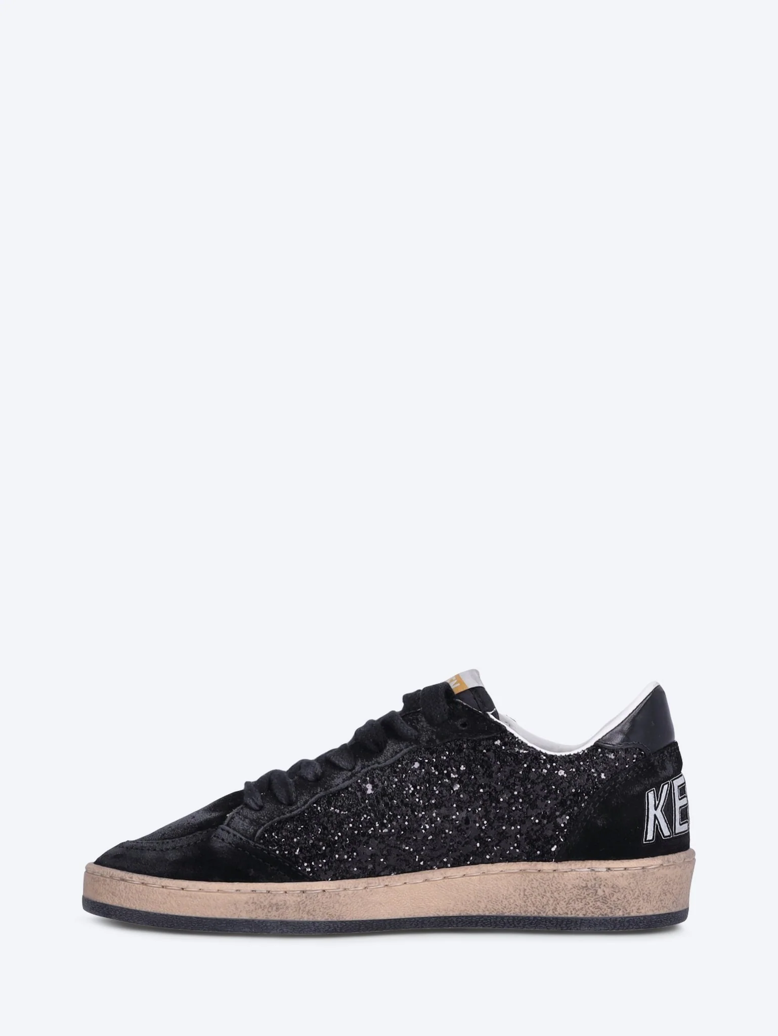 Ballstar glitter upper nylon tongue suede sneakers - Image 4