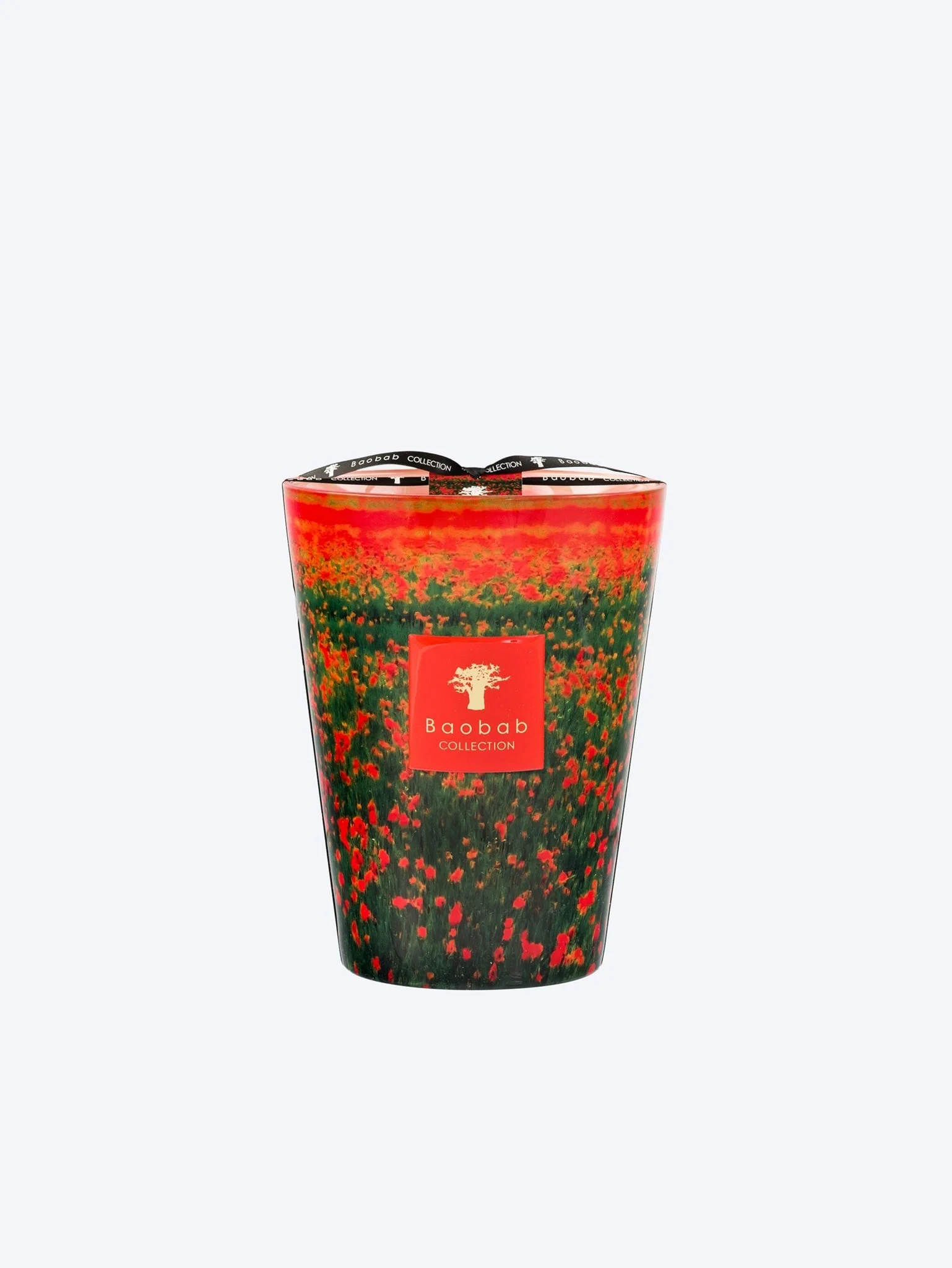 Arty flowers poppies candle - Image 3