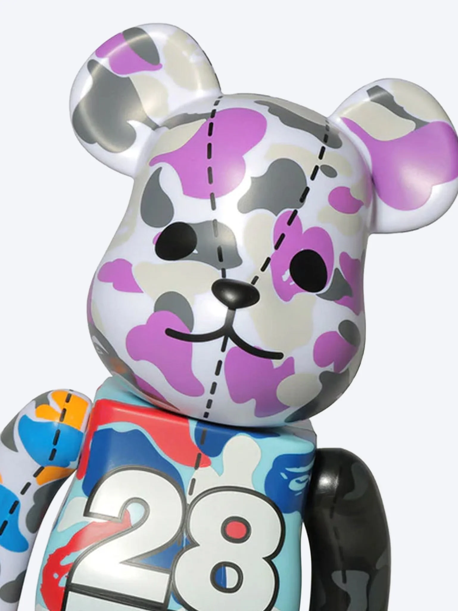 Bearbrick bape 28th anniversary bape camo 400% m g - Image 3