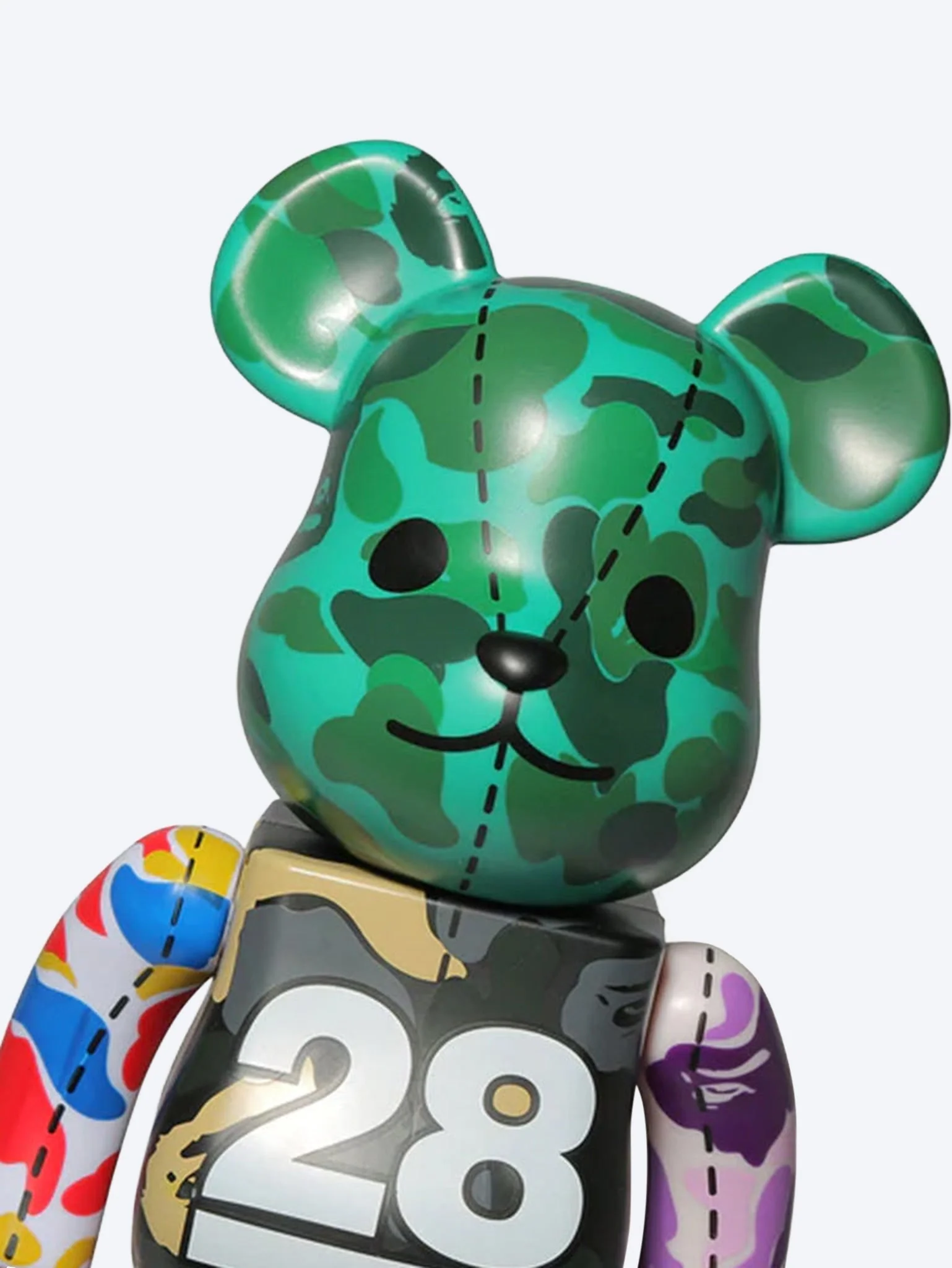 Bearbrick bape 28th anniversary bape camo 400% m g - Image 3