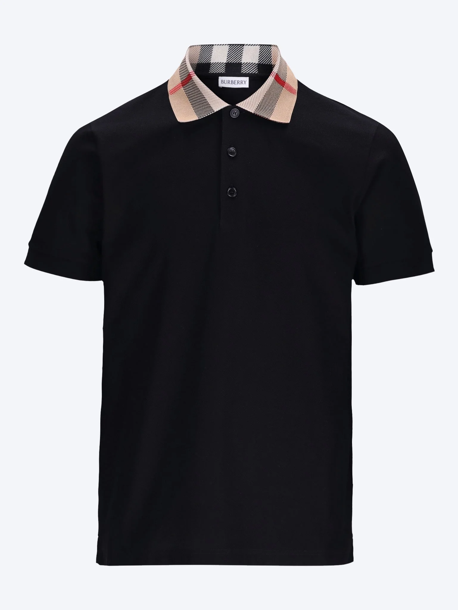 Check collar polo