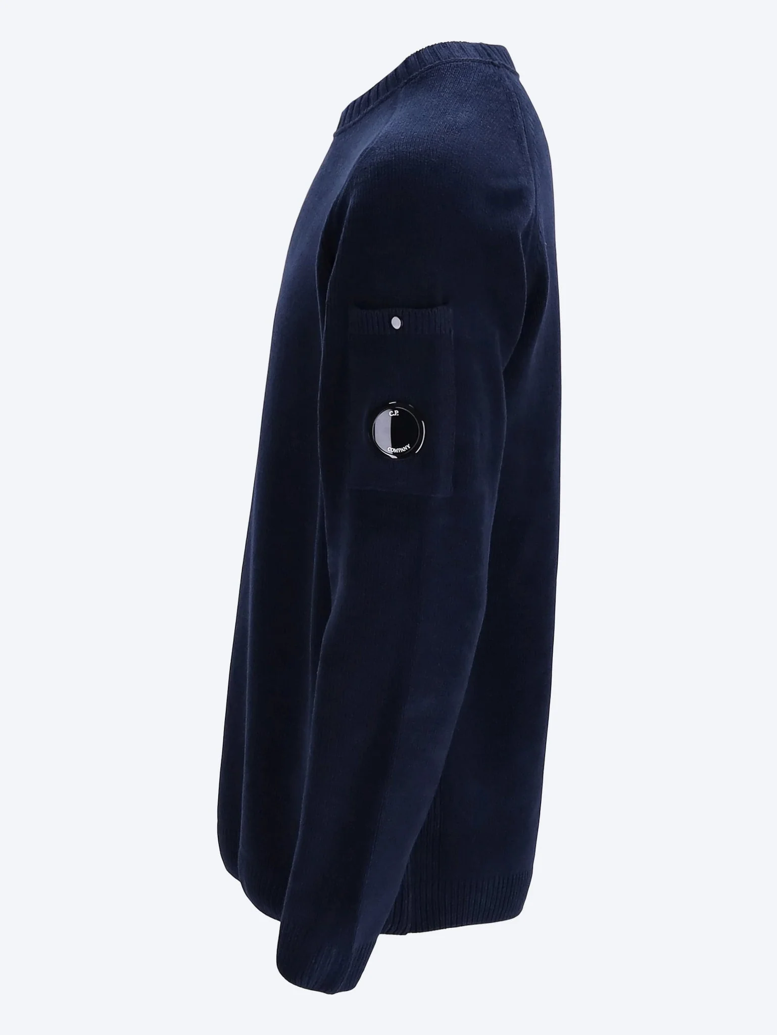Cotton chenille crewneck lens sweater - Image 2