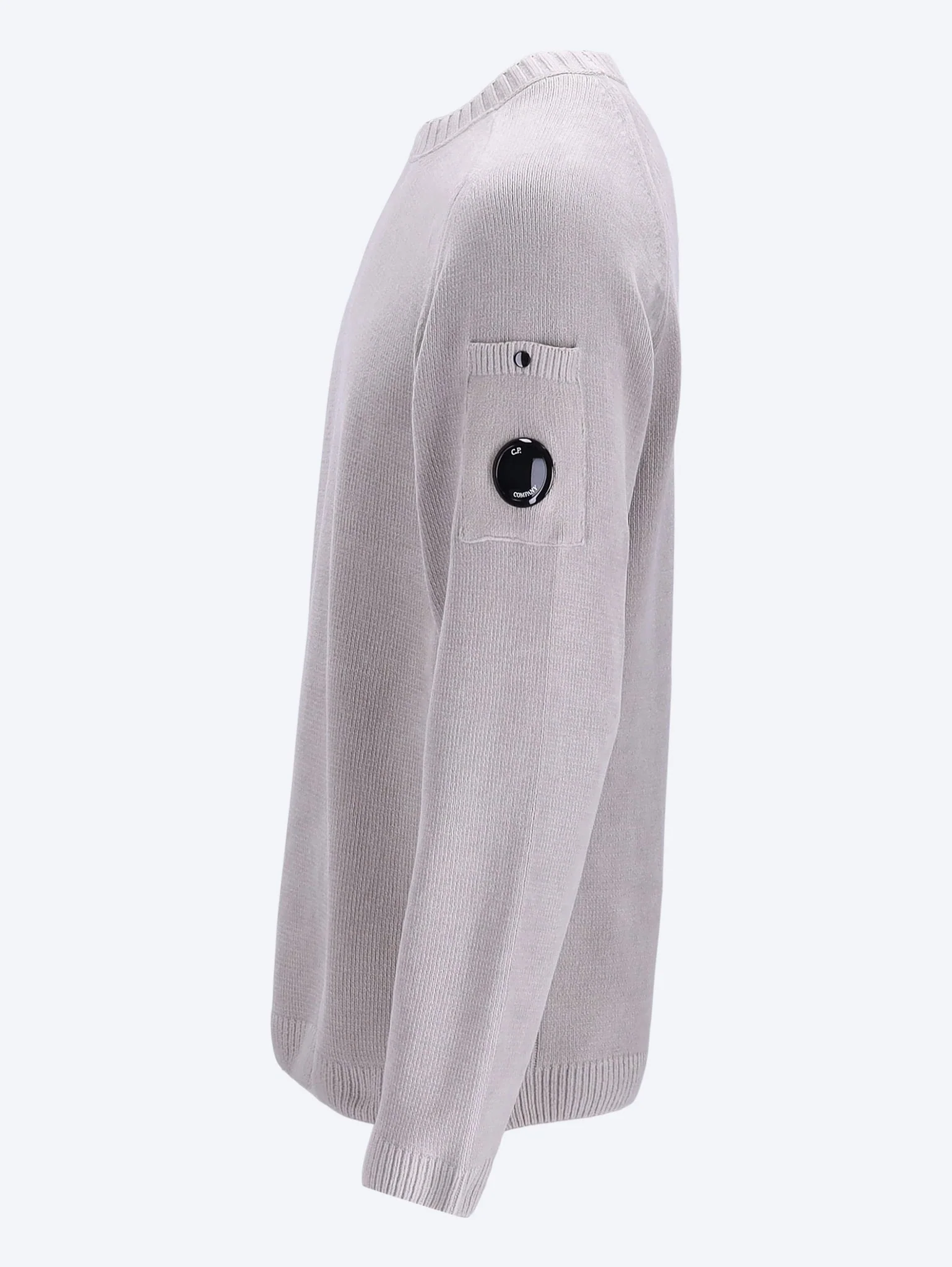 Cotton chenille crewneck lens sweater - Image 2