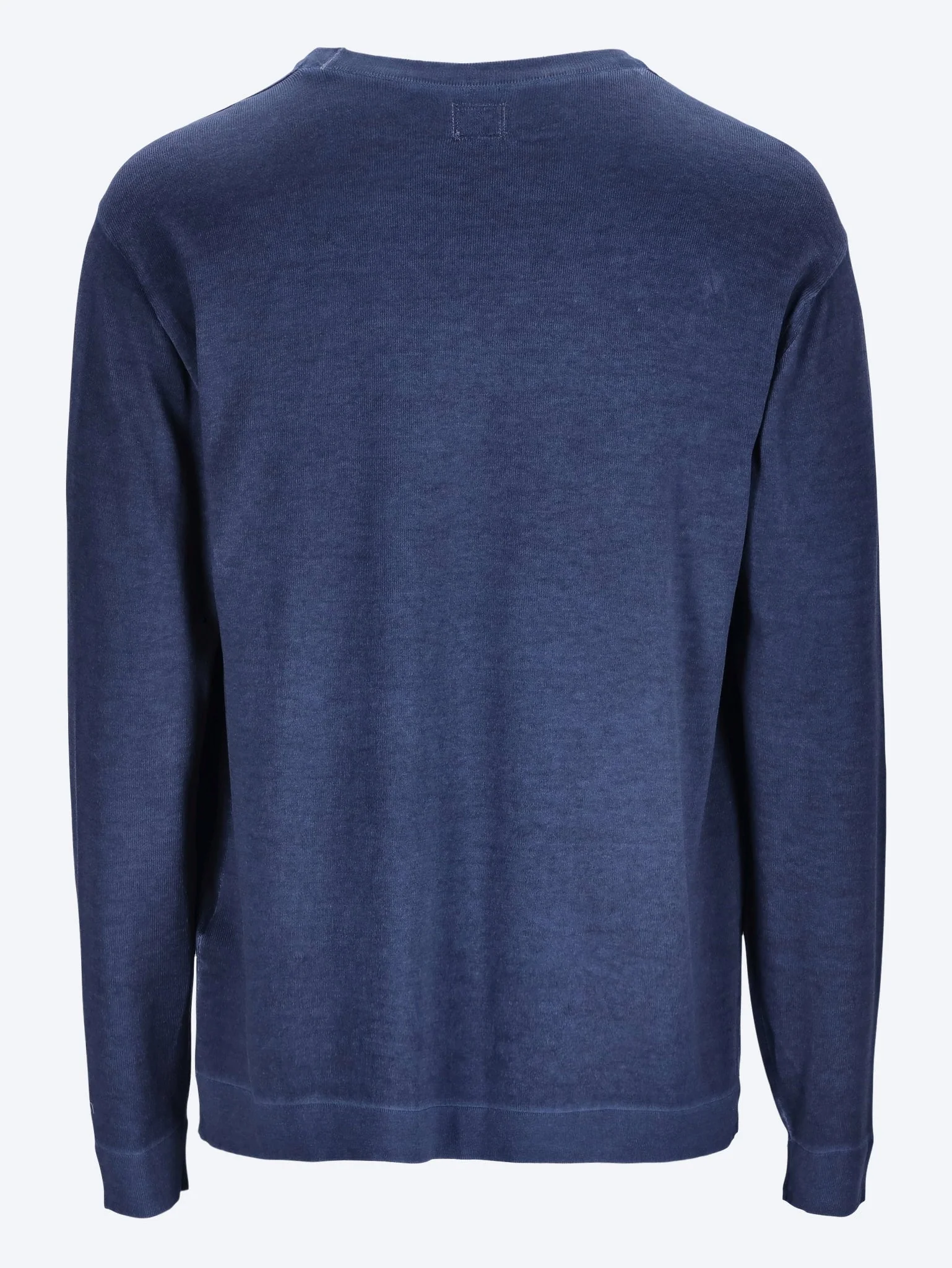 Cotton crepe double dyed crewneck sweater - Image 3
