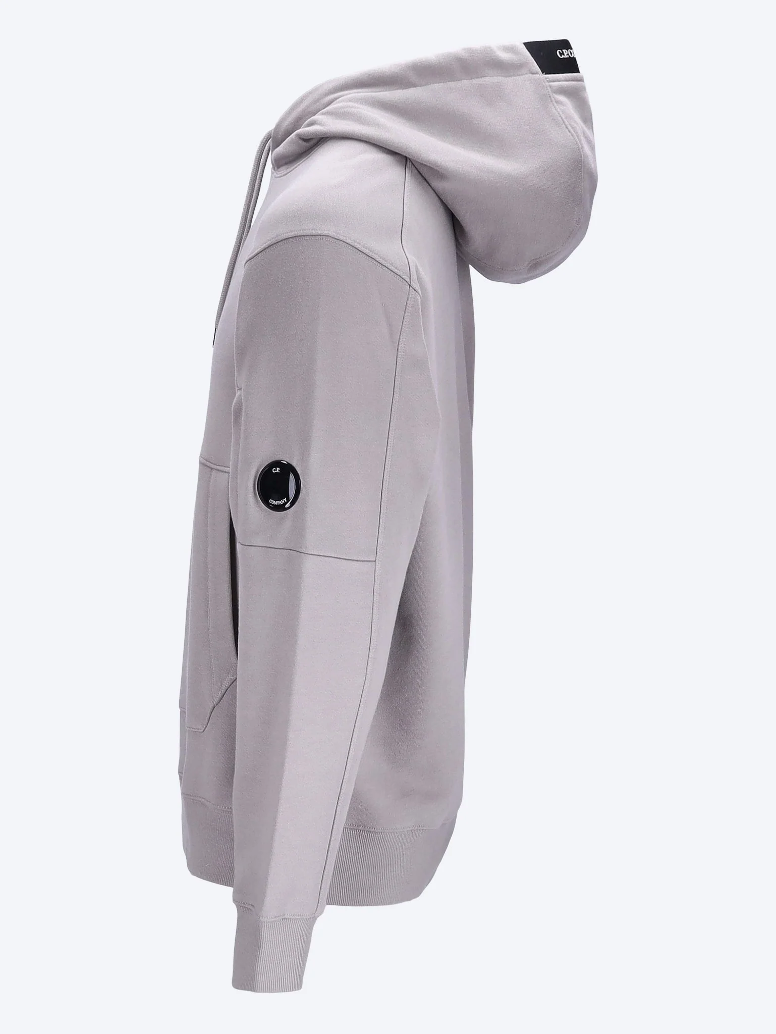 Diagonal raised fleece hoodie - Image 2
