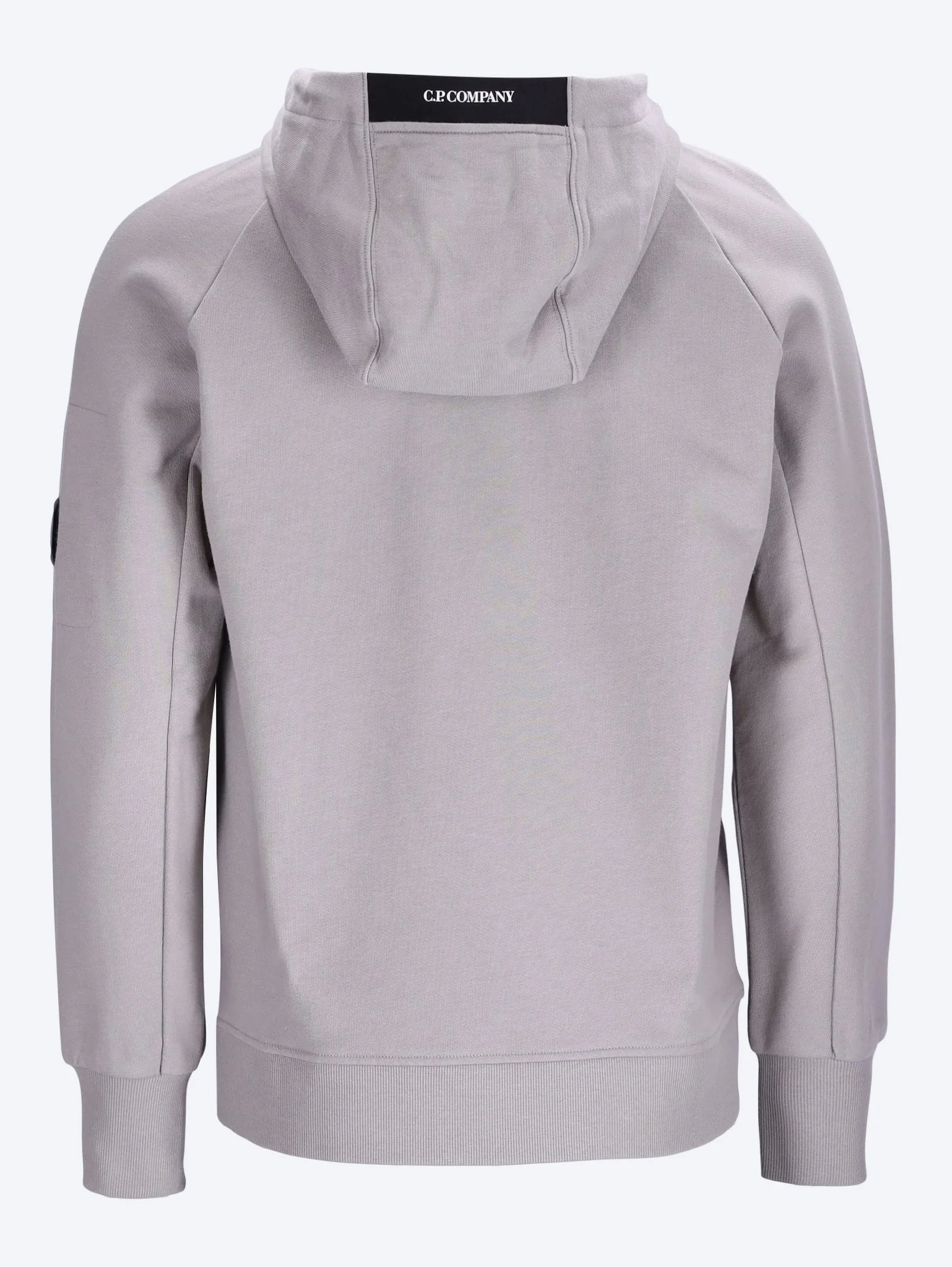 Diagonal raised fleece hoodie - Image 3