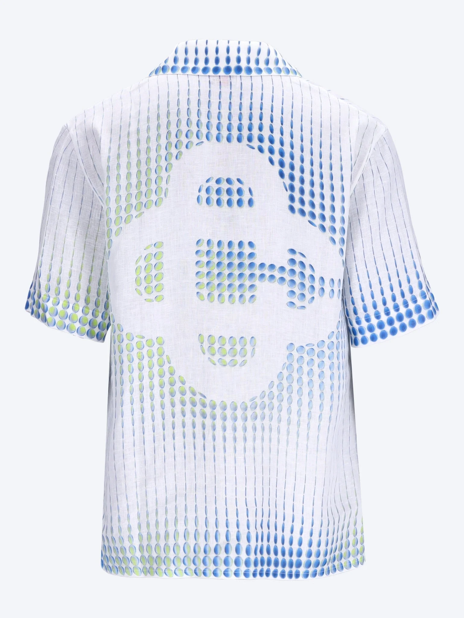 Dots cuban collar short sleeve shirt - Image 2