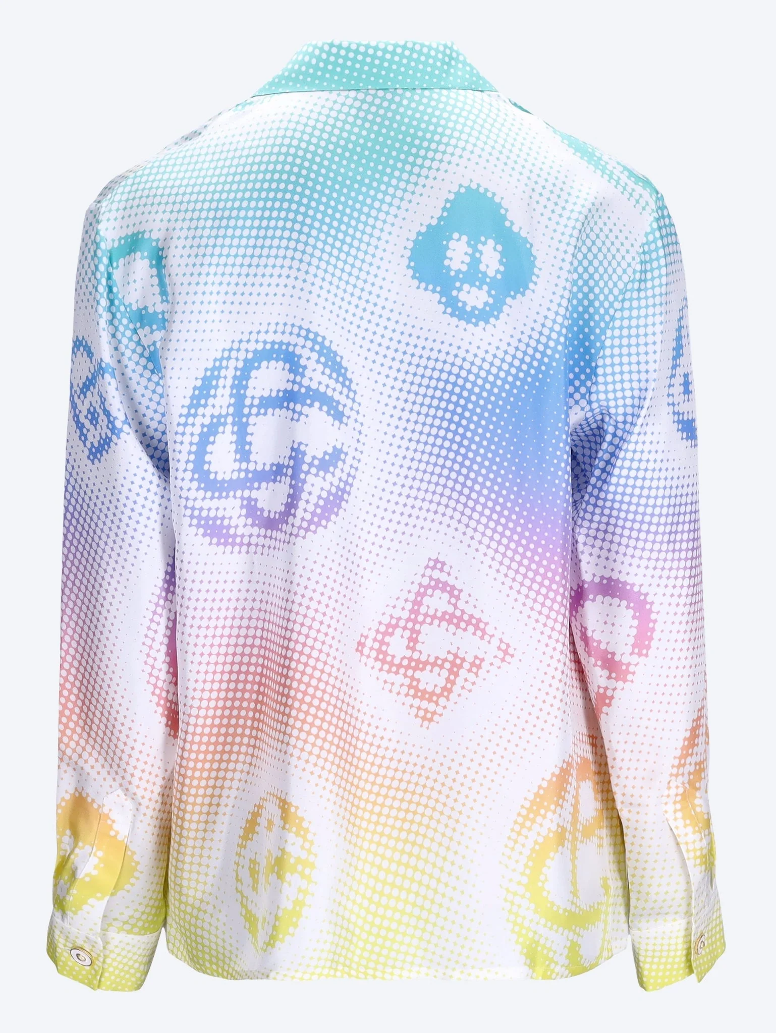 Halftone logo cuban collar long sleeve shirt - Image 3