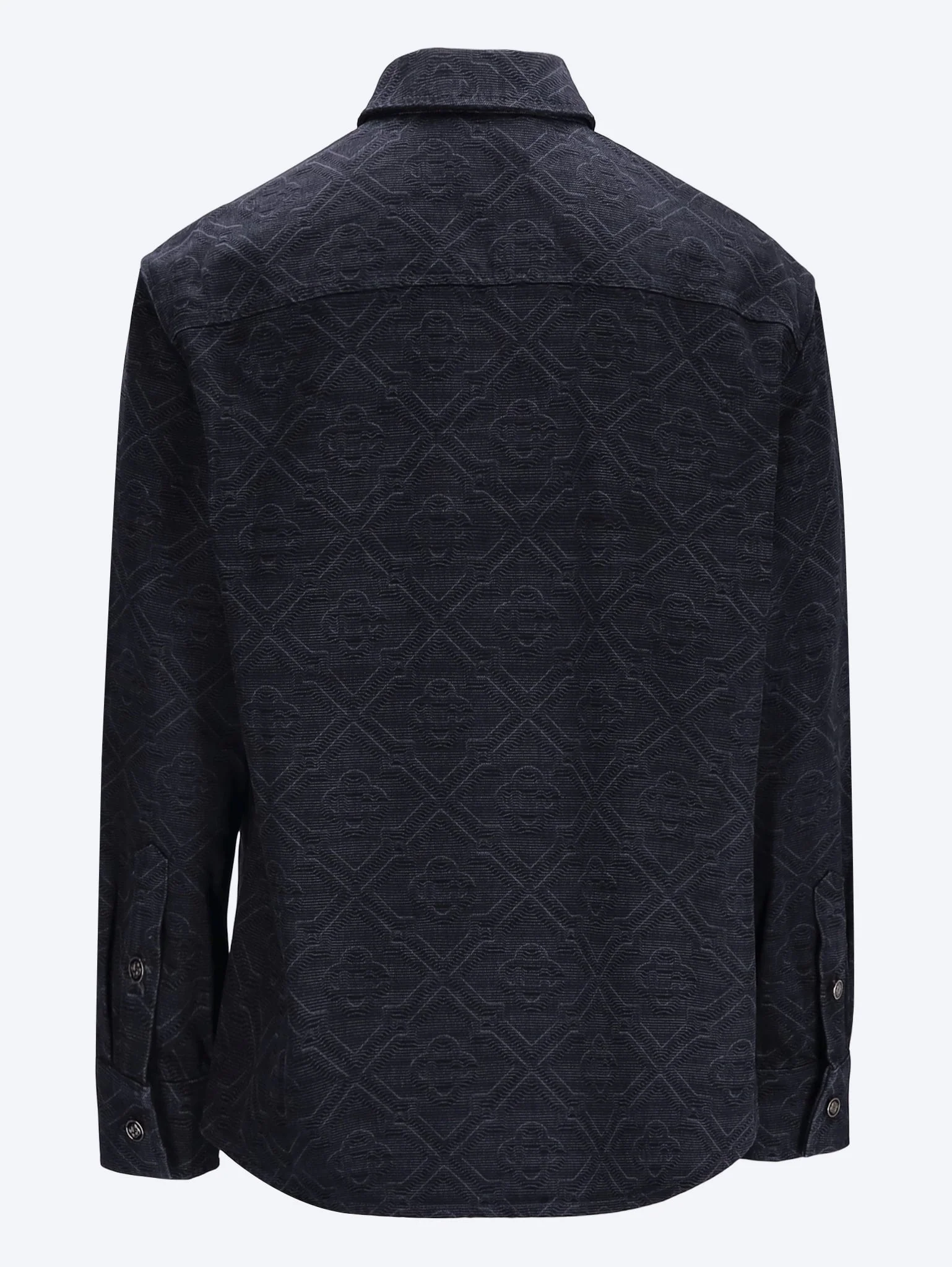 Laser monogram denim shirt - Image 3