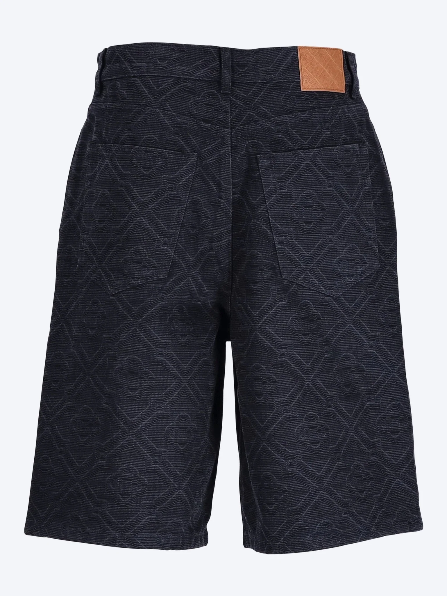 Laser monogram denim shorts - Image 3