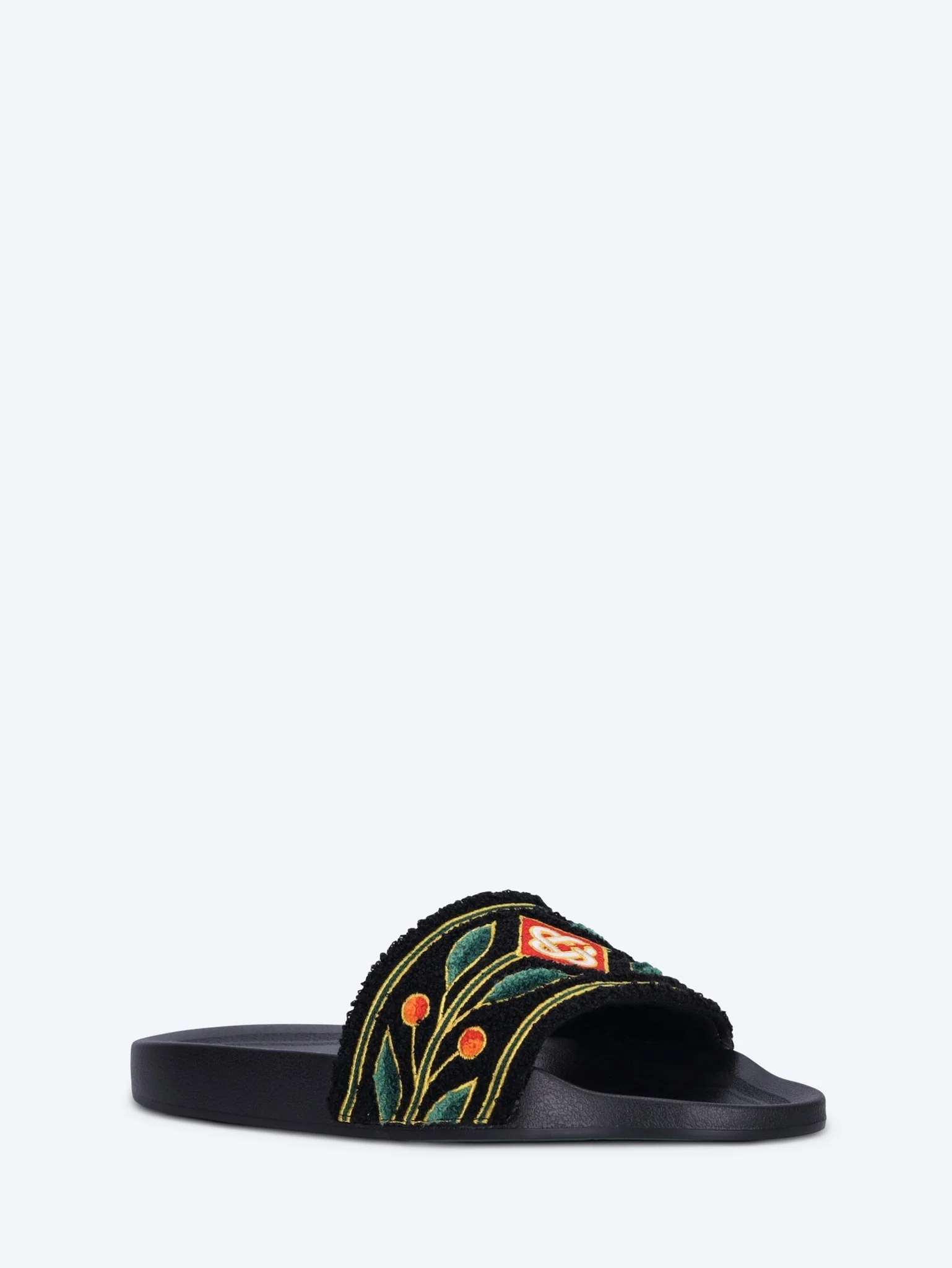 Mens embroidered terry sliders - Image 2