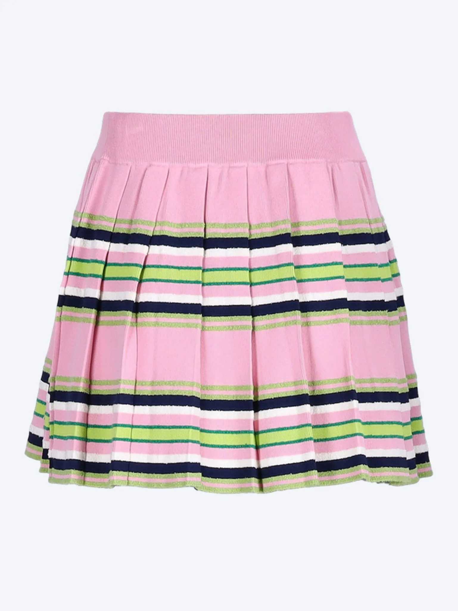 Stripe mini pleated skirt - Image 3