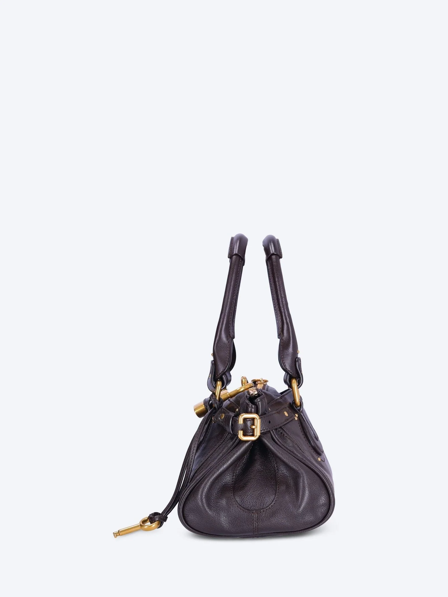 Grained leather paddington handbag - Image 3