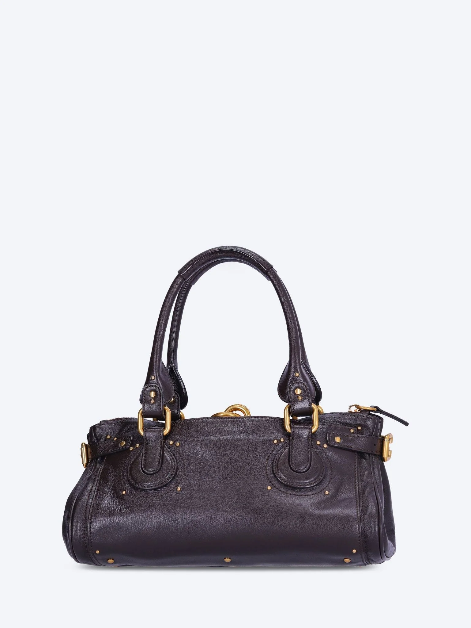 Grained leather paddington handbag - Image 4