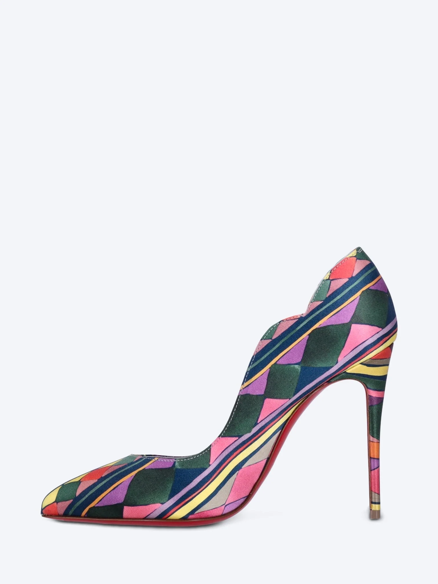 Hot chick 100 cr satin losange pumps - Image 4
