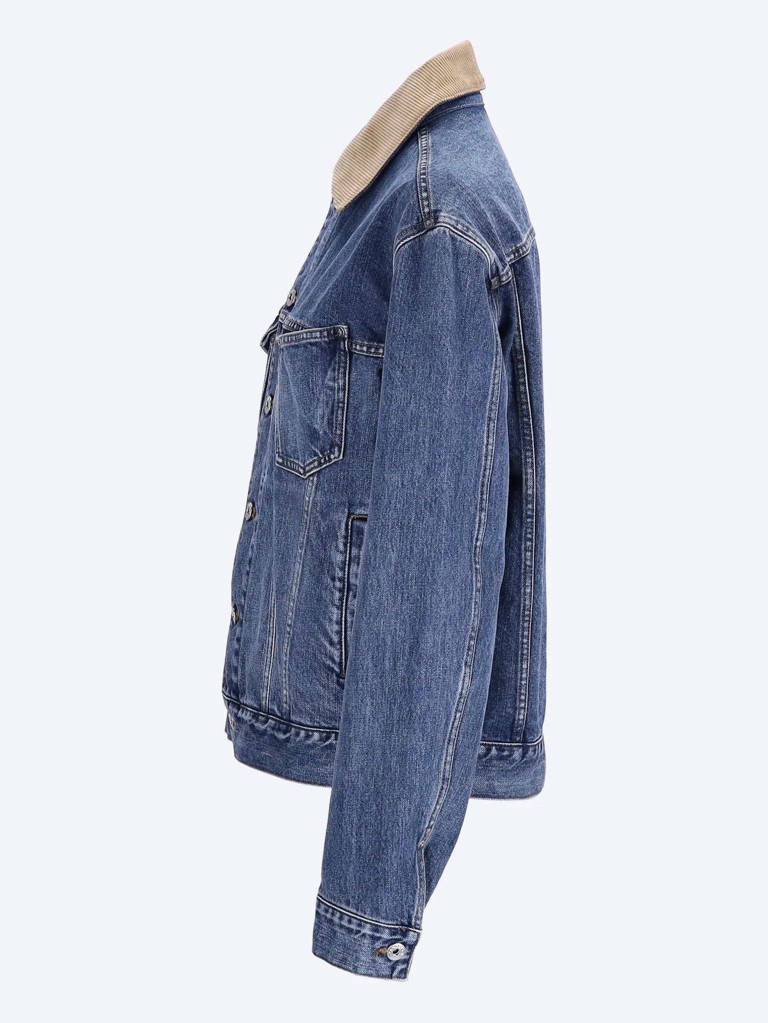 Corduroy collar jacket - Image 2