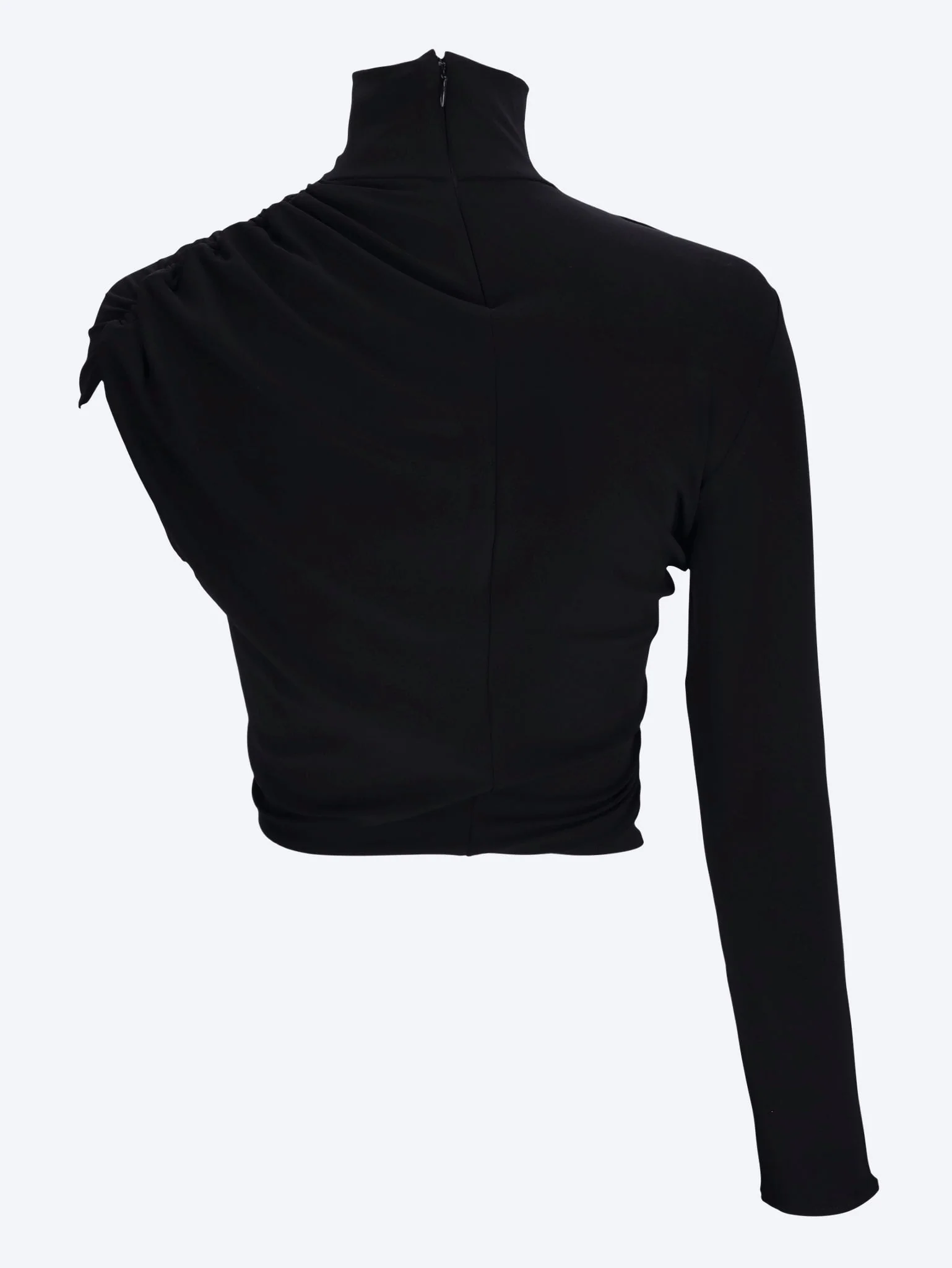 Asymmetrical twist jersey top - Image 2