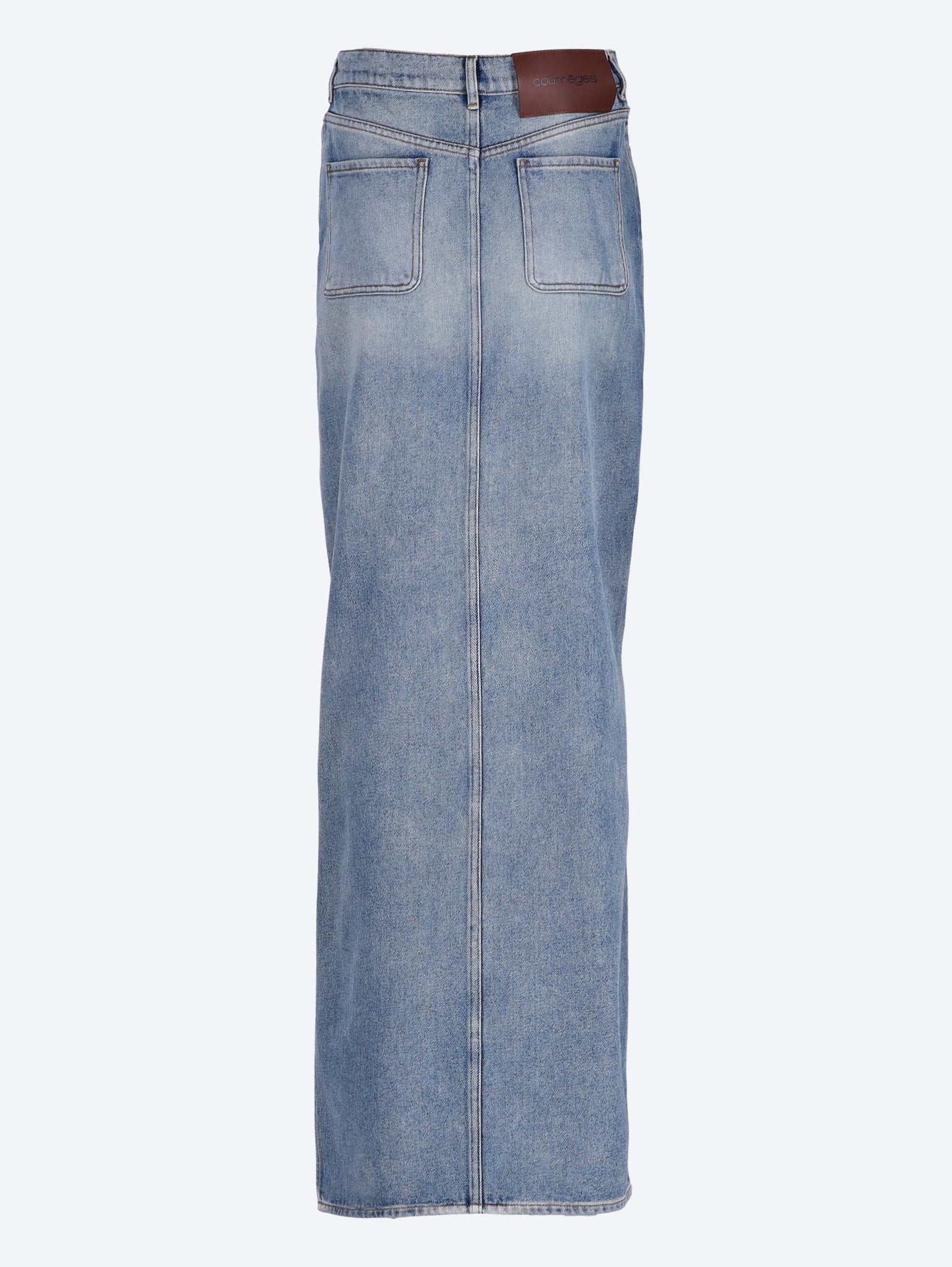 Circle edged denim skirt - Image 3