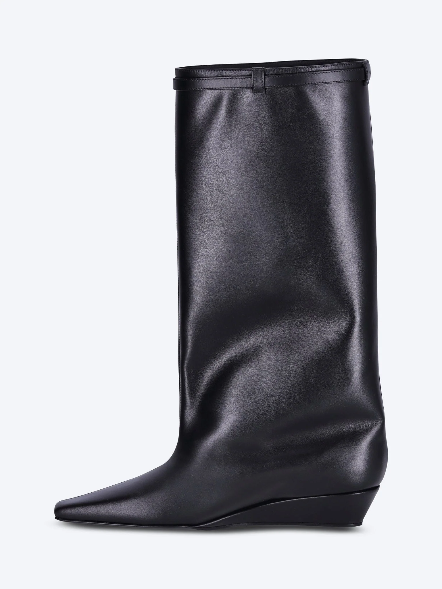 Melting wedged leather boots - Image 4