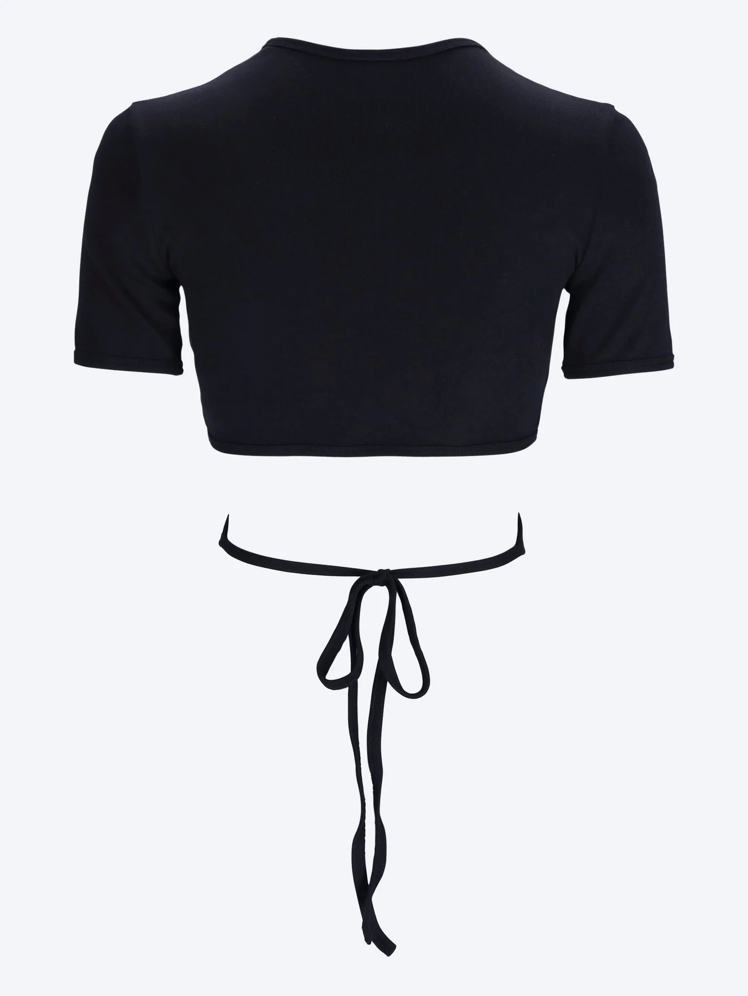 Ribbon cut out contrast t-shirt - Image 2