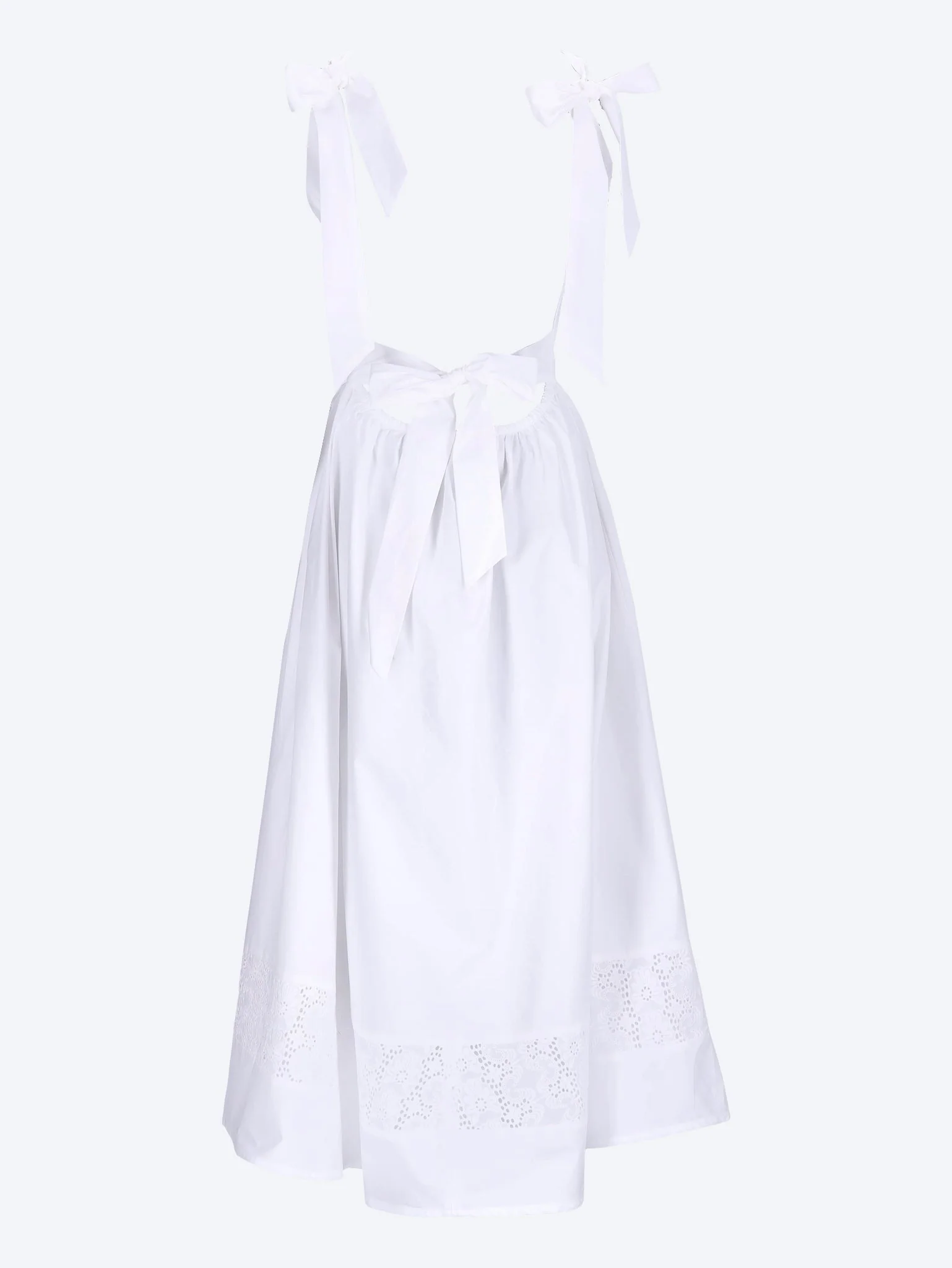 Lila popelin embroidery dress - Image 3