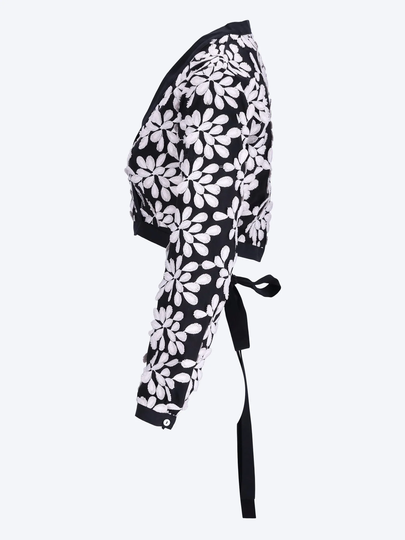 Terry embroidered flower top - Image 2
