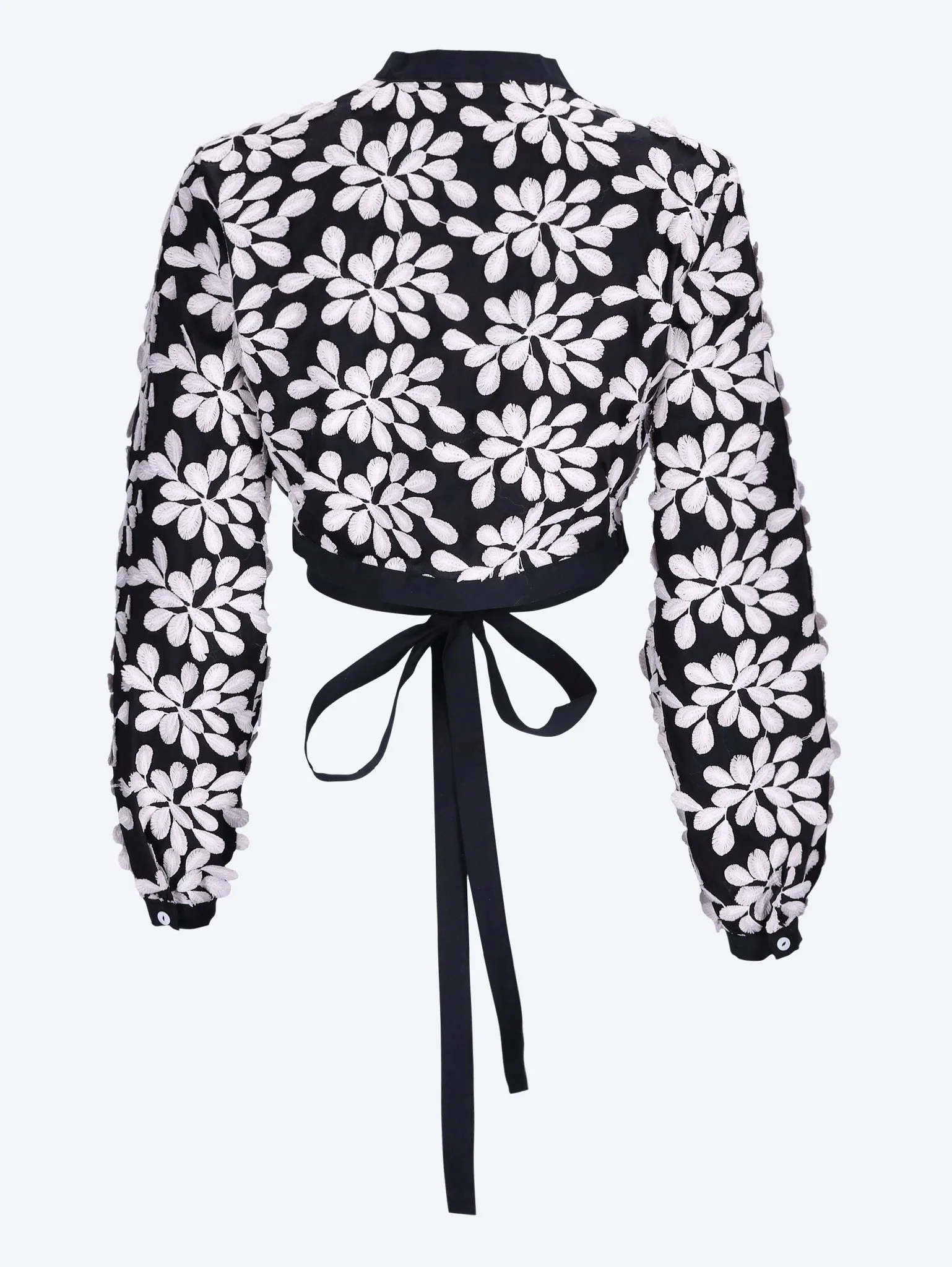 Terry embroidered flower top - Image 3