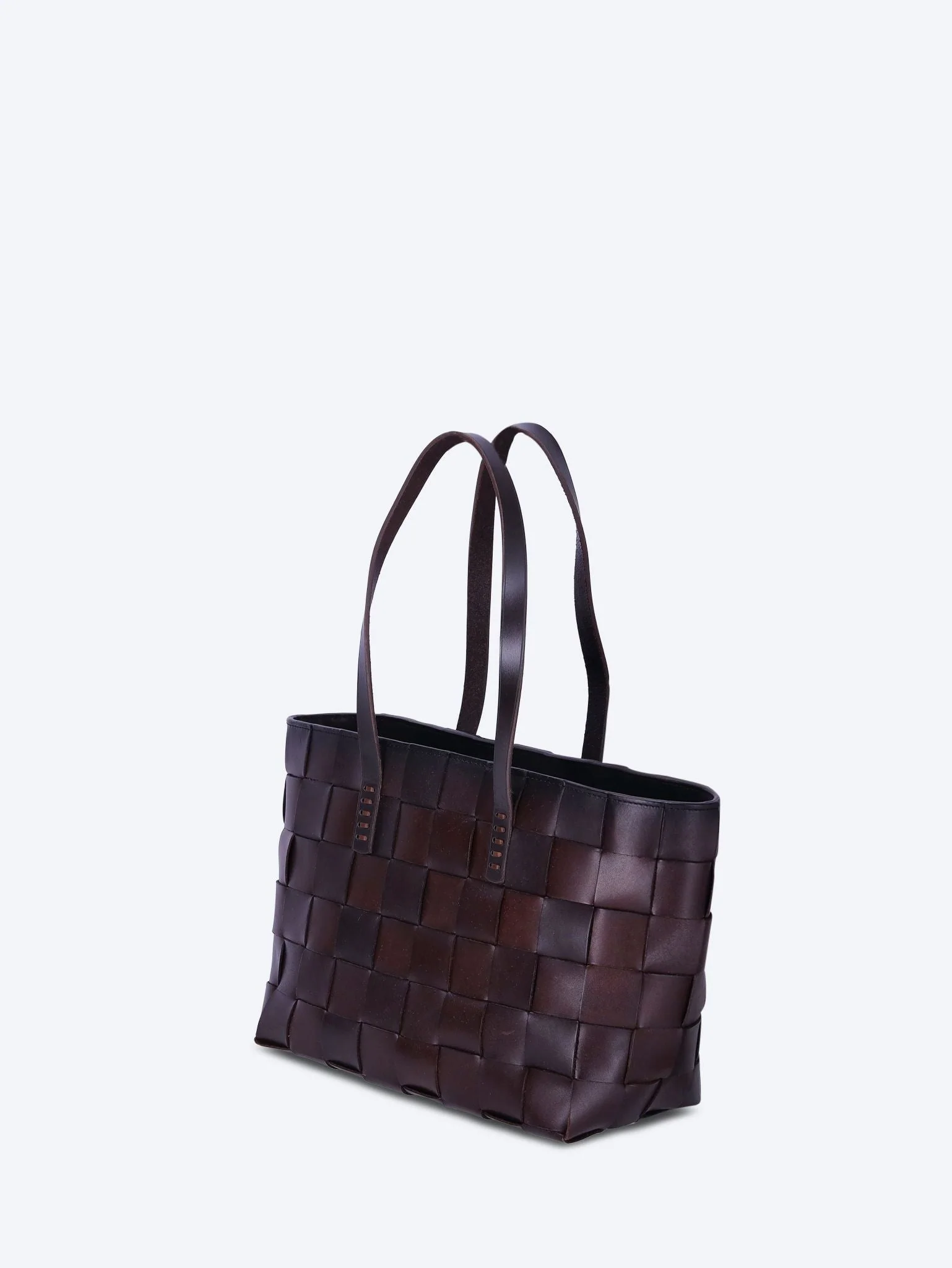 Japan tote flat leather handles bag - Image 2