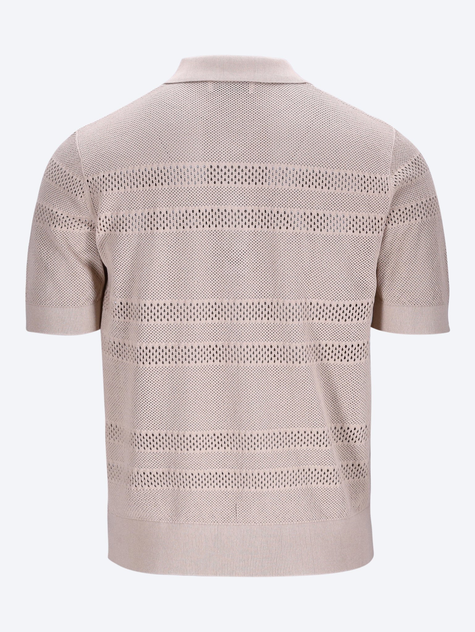 Short-sleeve mesh polo shirt - Image 2
