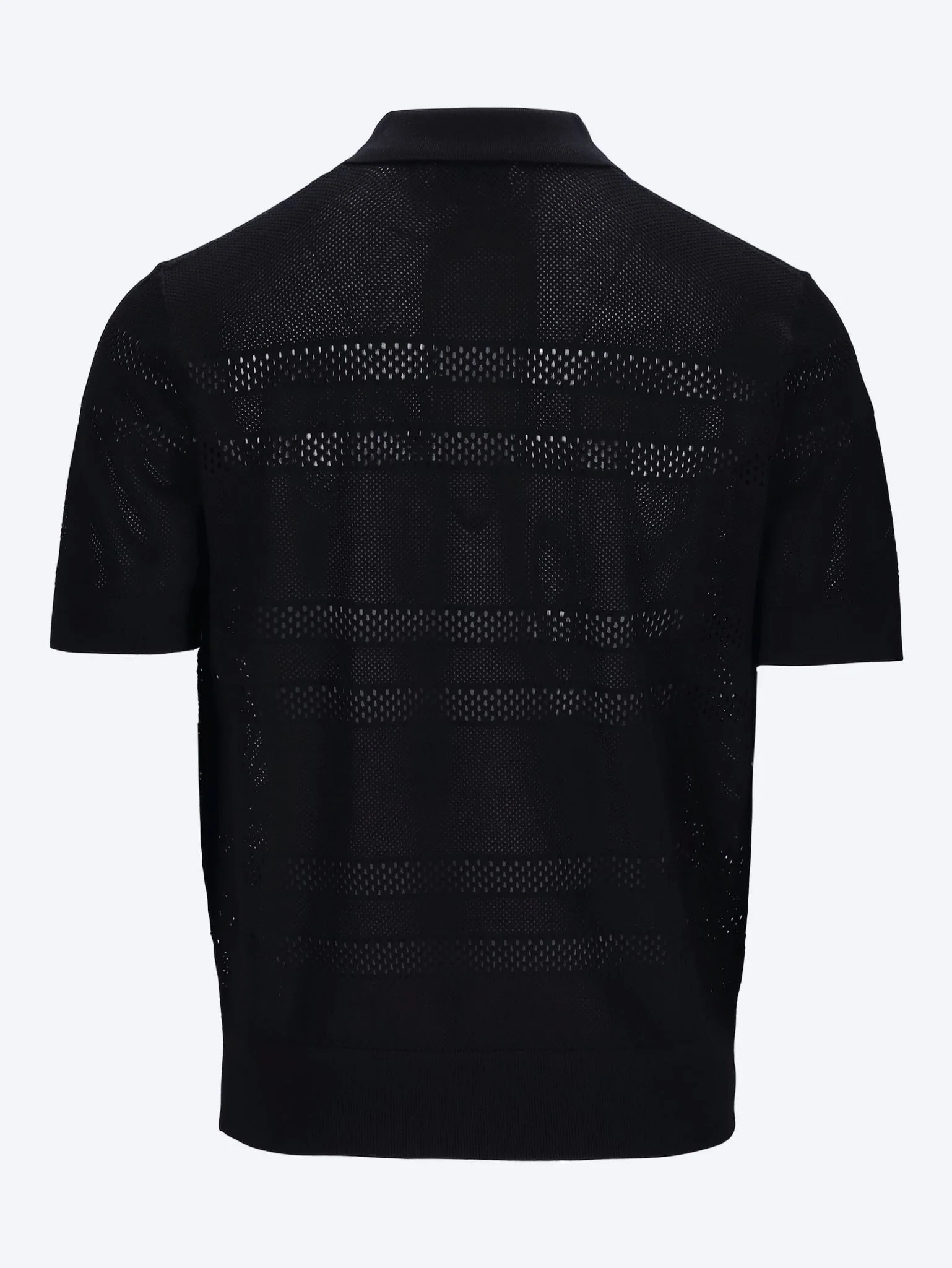 Short-sleeve mesh polo shirt - Image 2