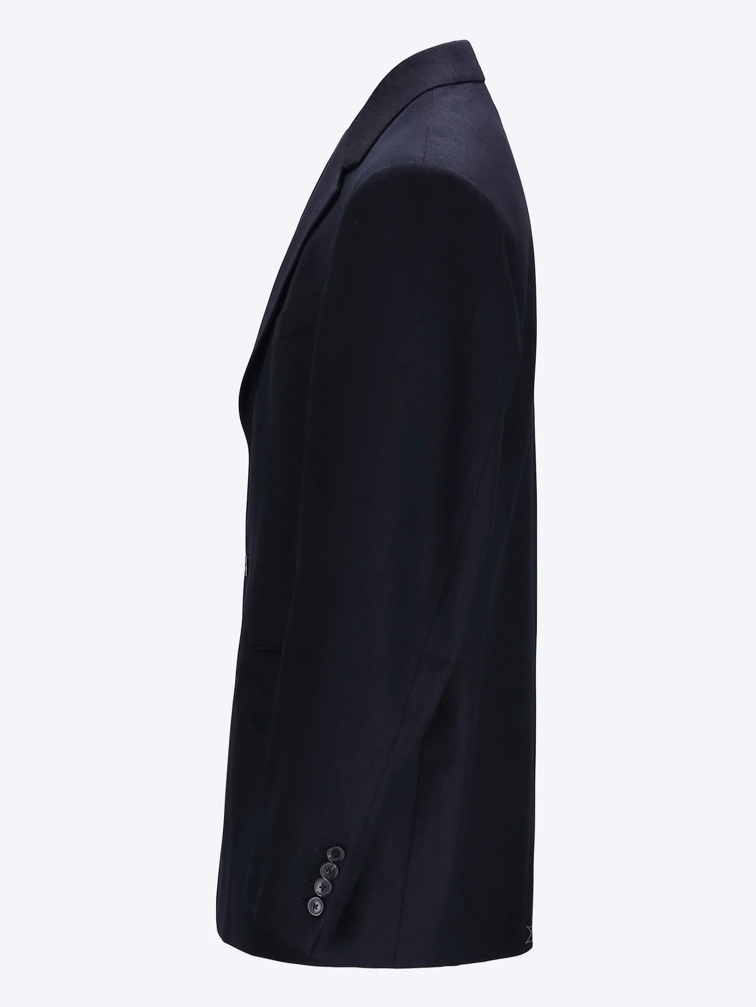 Three-button pinstripe wool blazer - Image 2