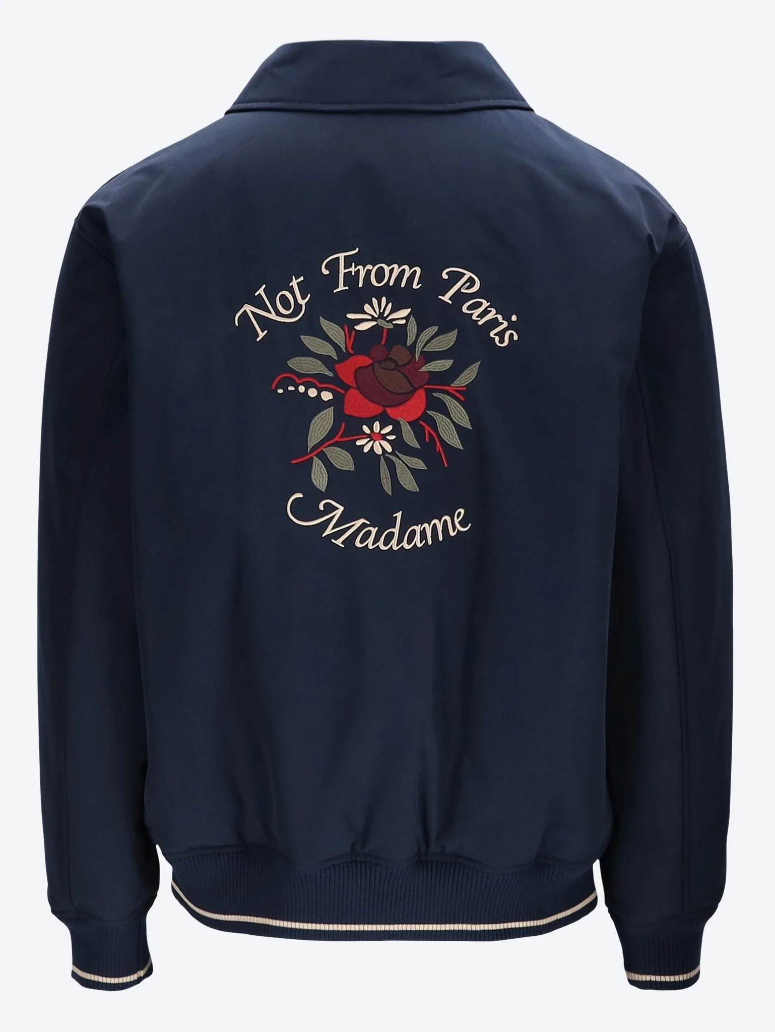Slogan rose bomber jacket - Image 3