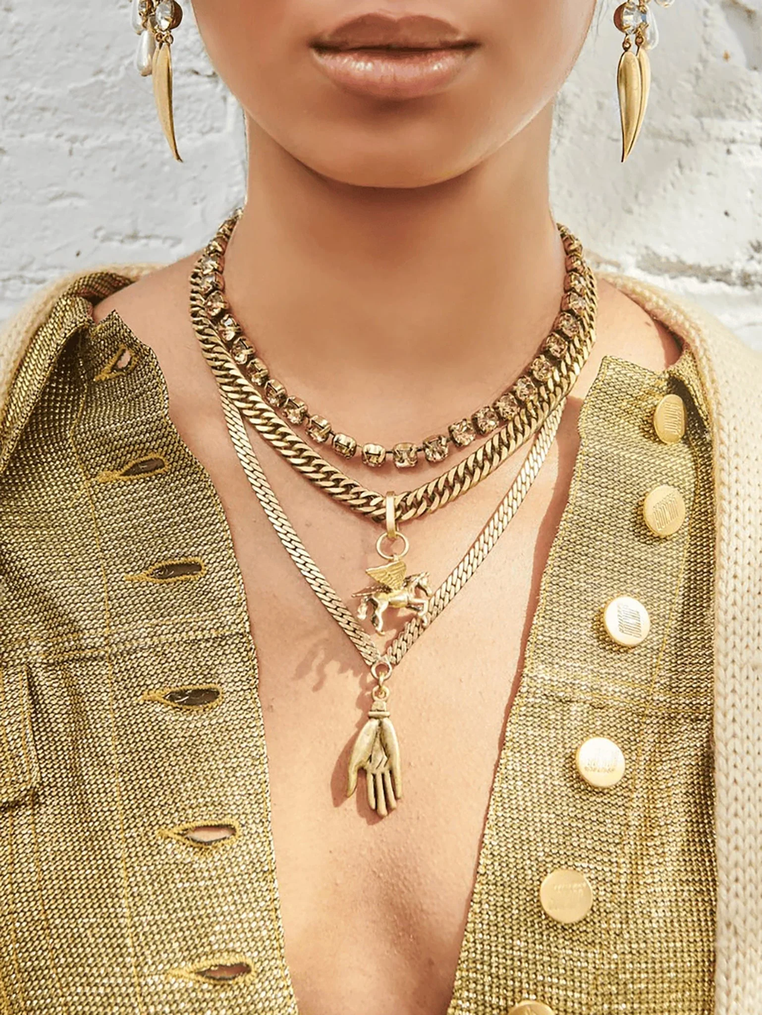 Gilded phoenix necklace gold plated - Image 2