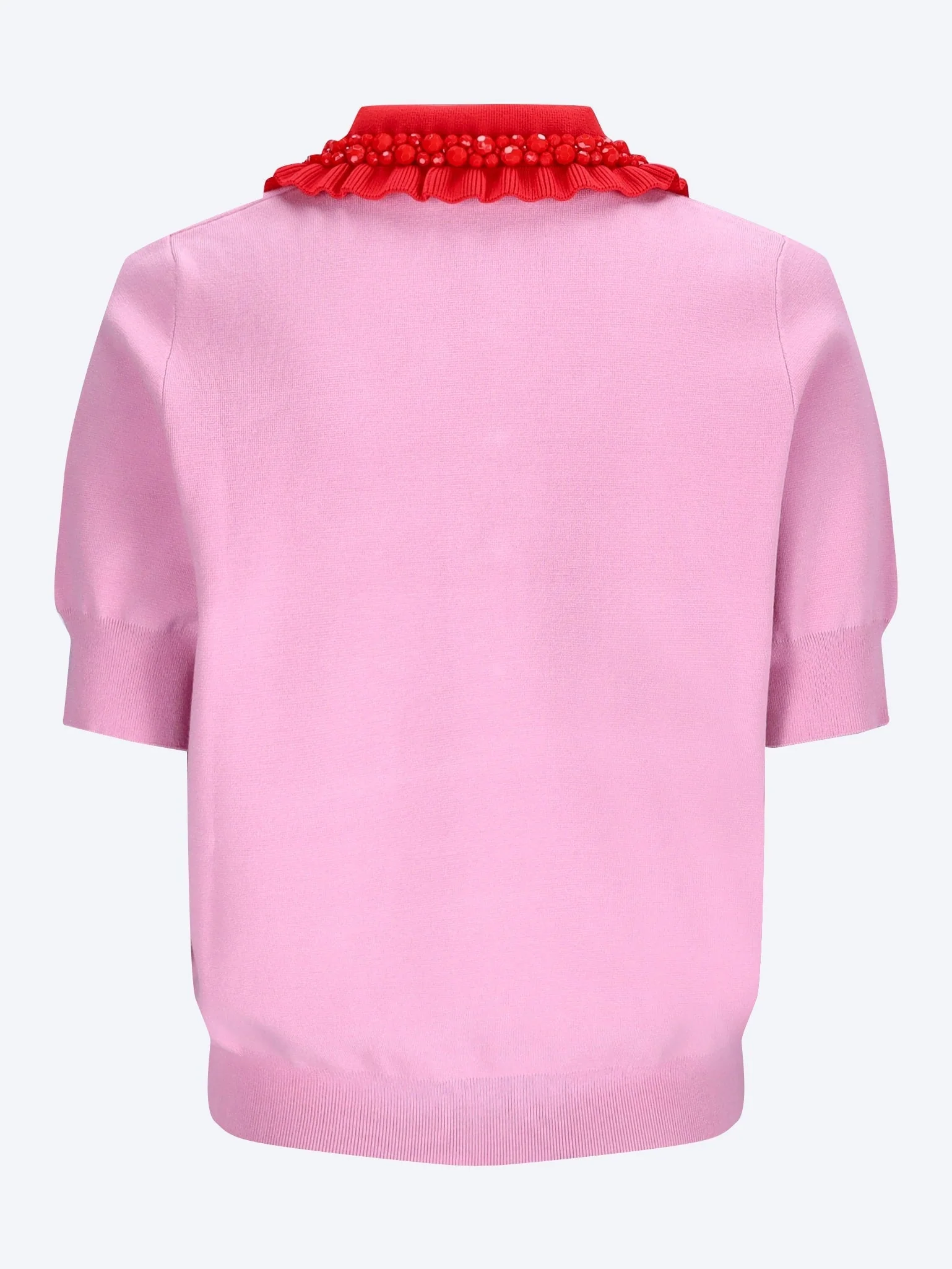 Jewelry embroidered knit polo - Image 2