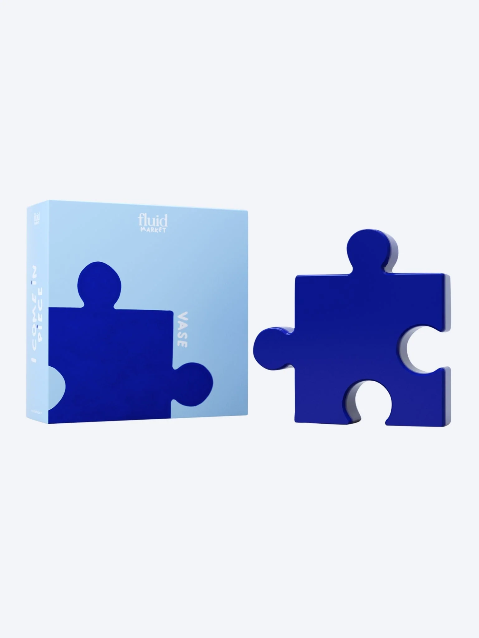 Vase puzzle bleu - Image 2
