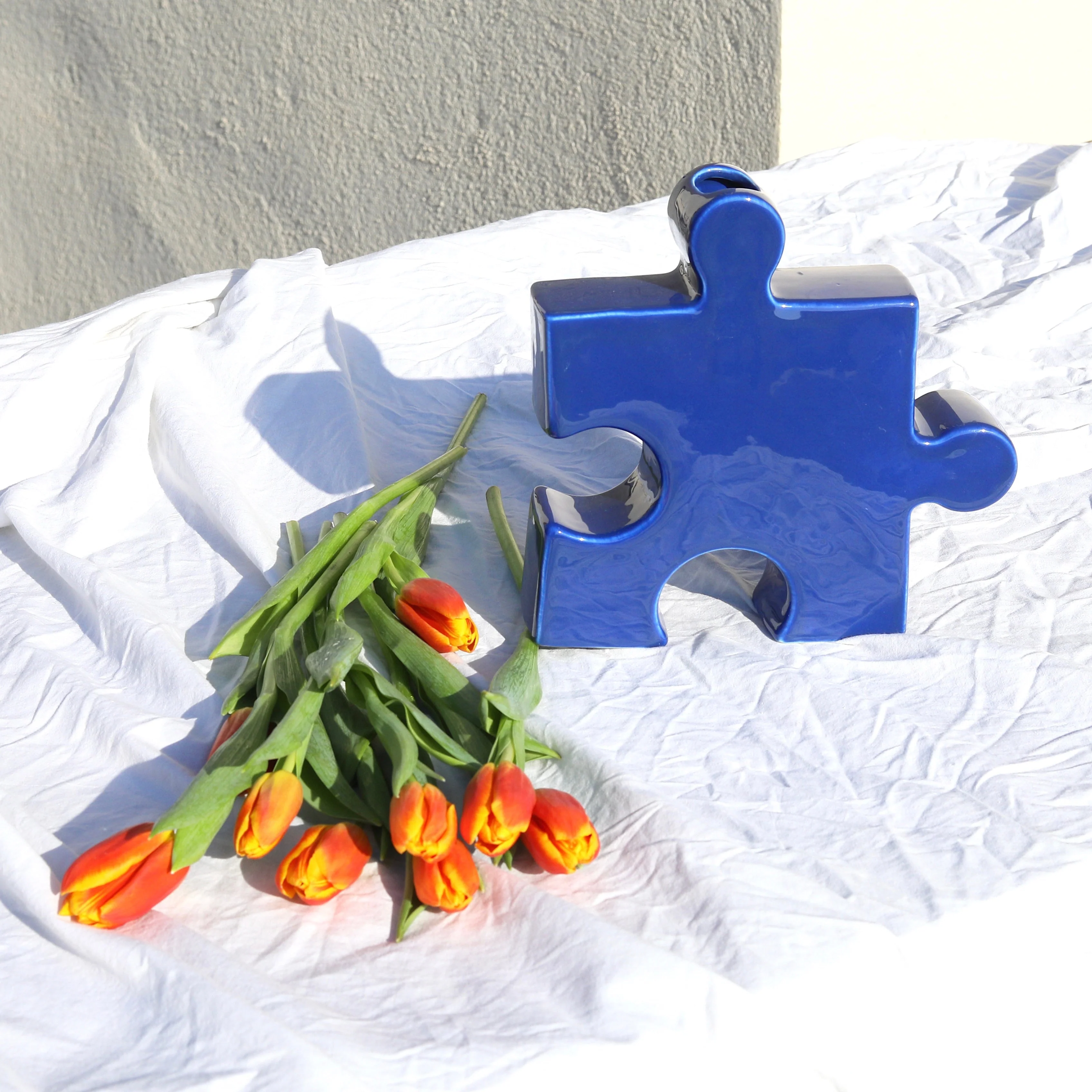 Vase puzzle bleu - Image 3