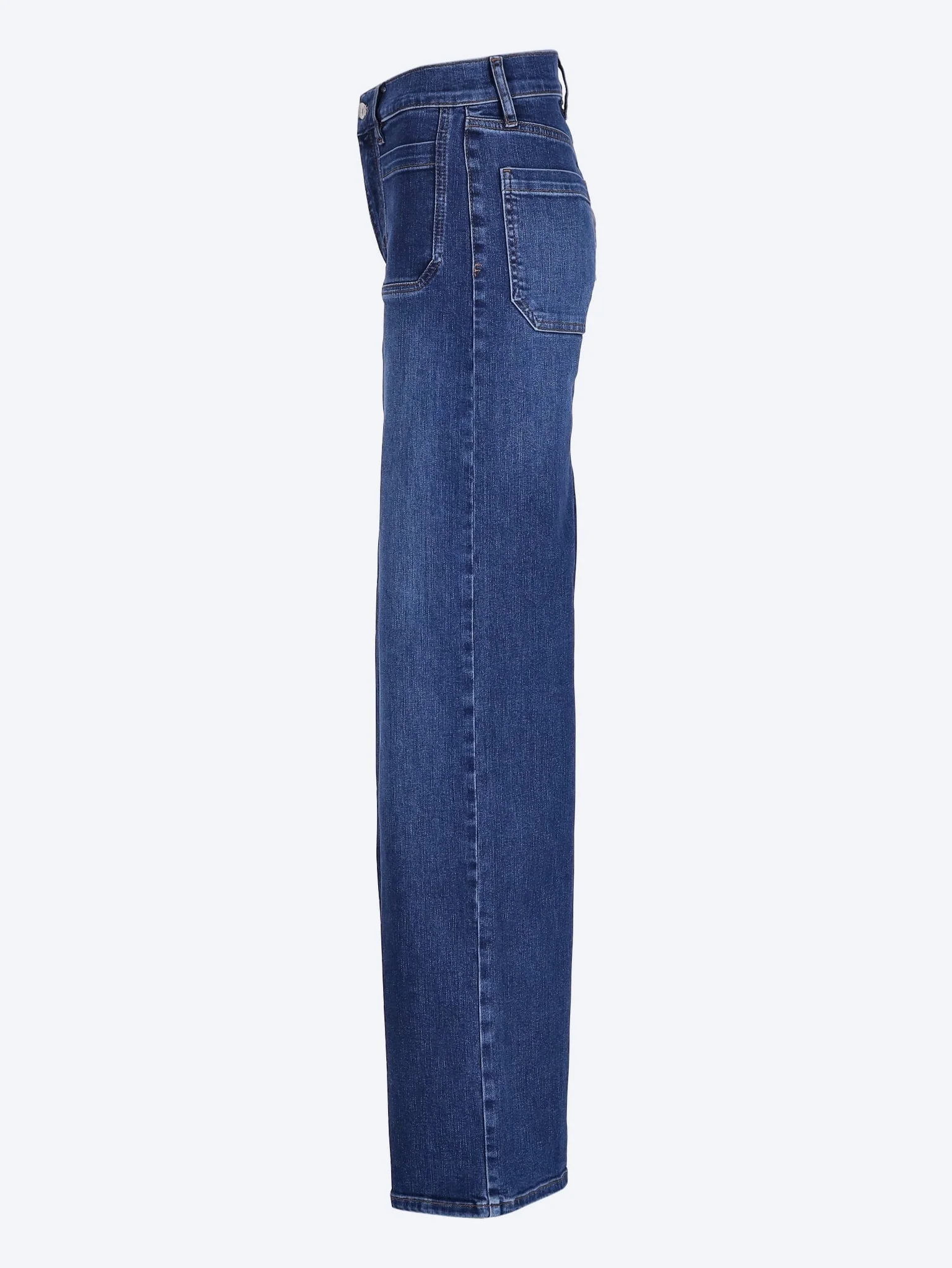 Le slim palazzo long modernist denim fashion pants - Image 2