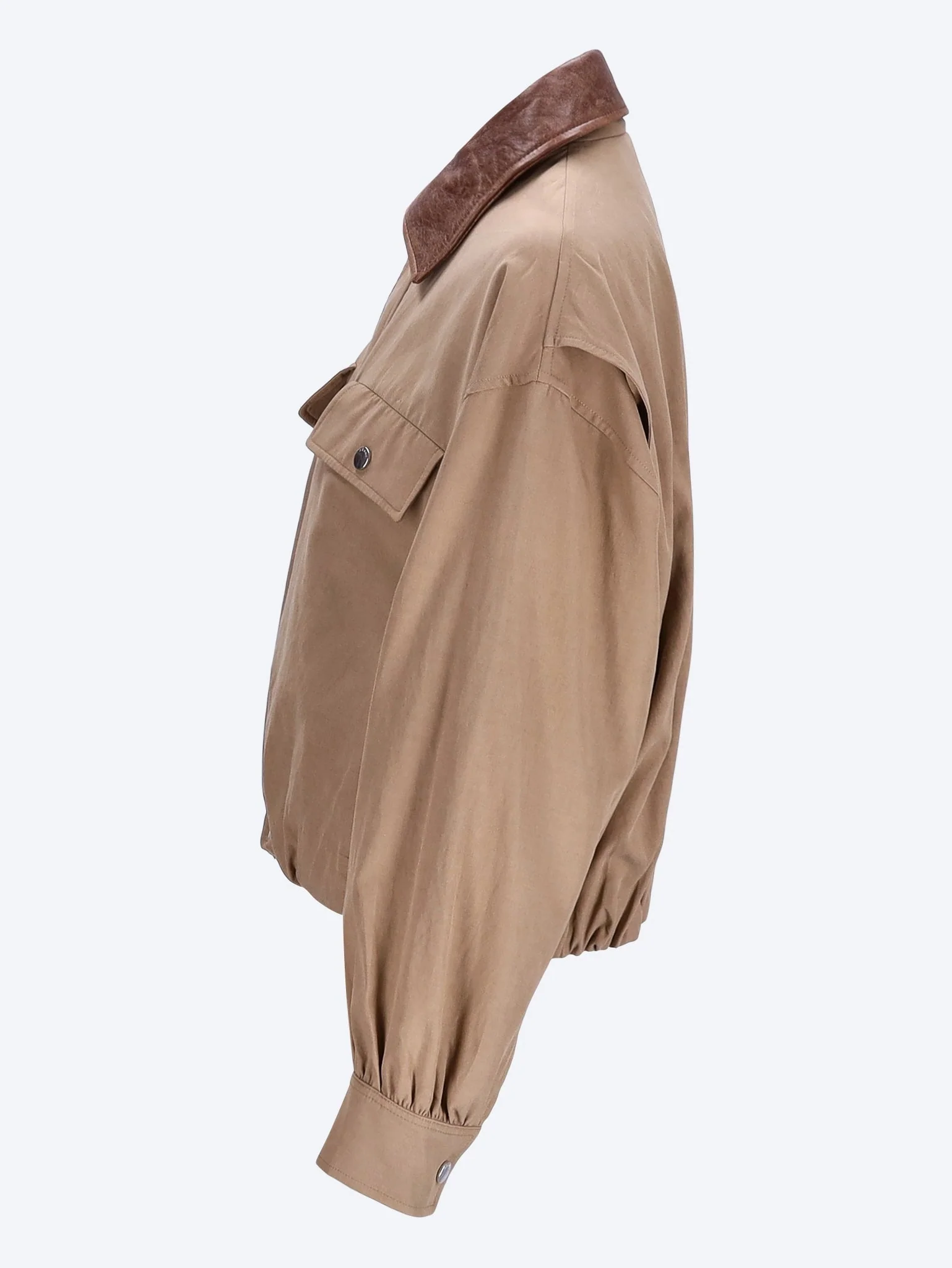 The leather collar bubble jacket - Image 2