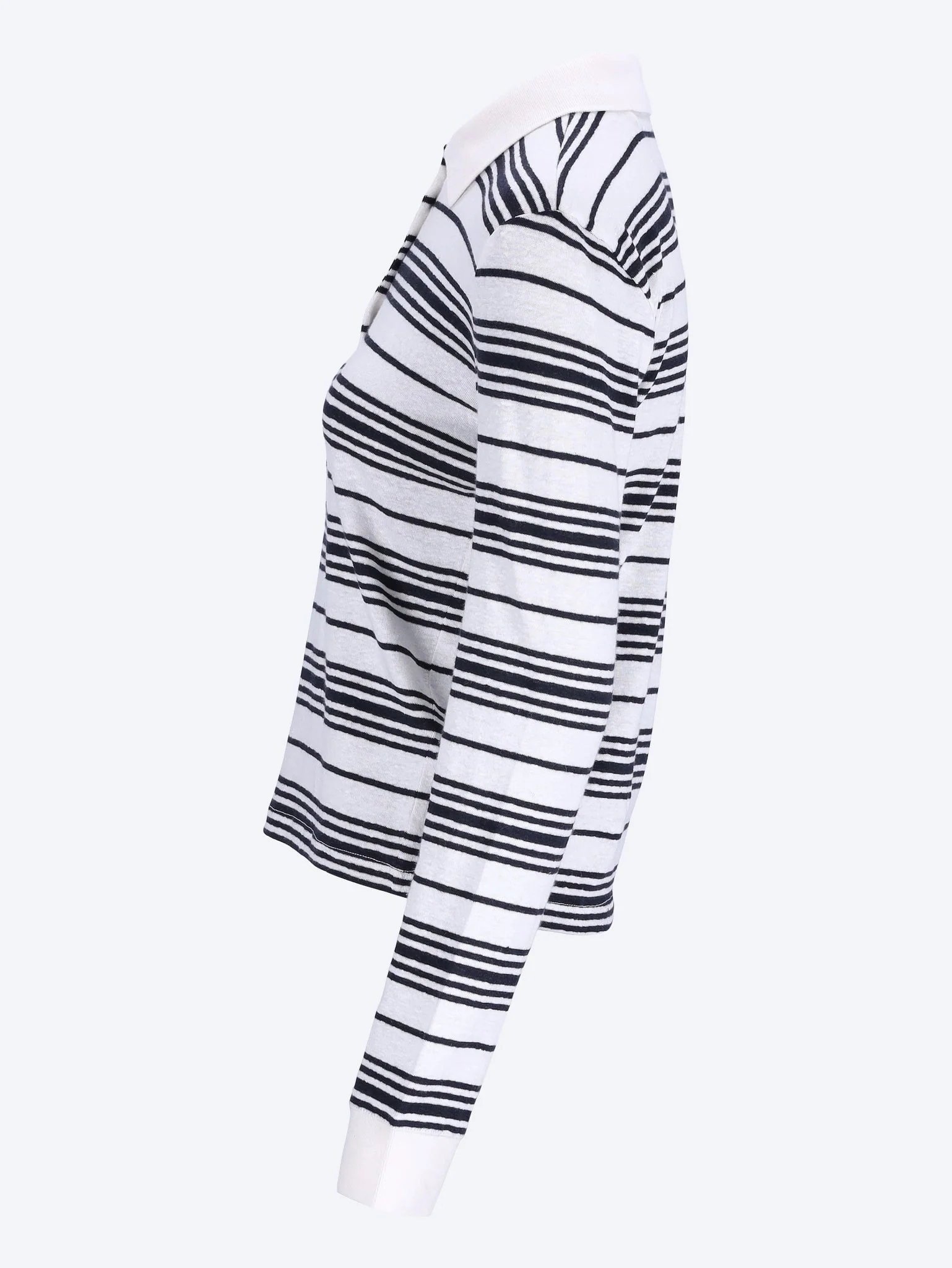 The striped long sleeve polo - Image 2