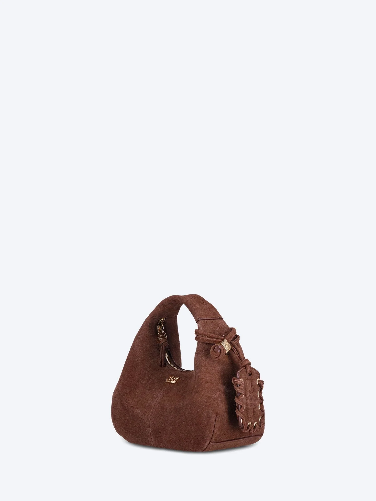 Hobo mini recycled suede pelinova handbag - Image 3