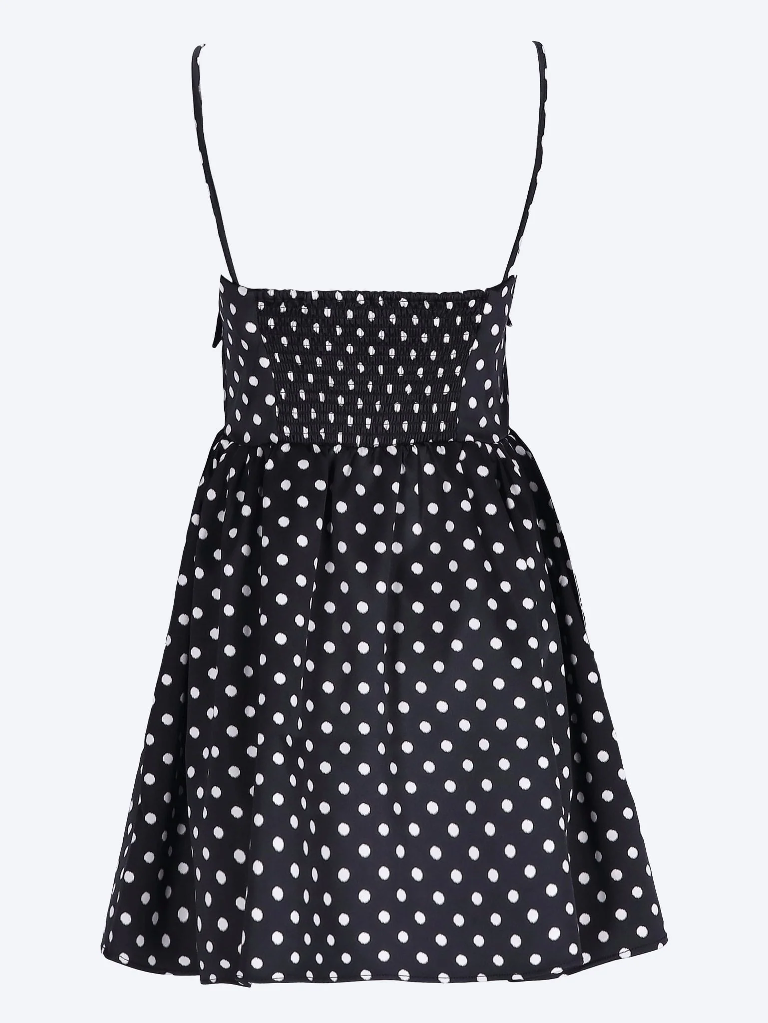 Printed double satin mini strap dress - Image 3