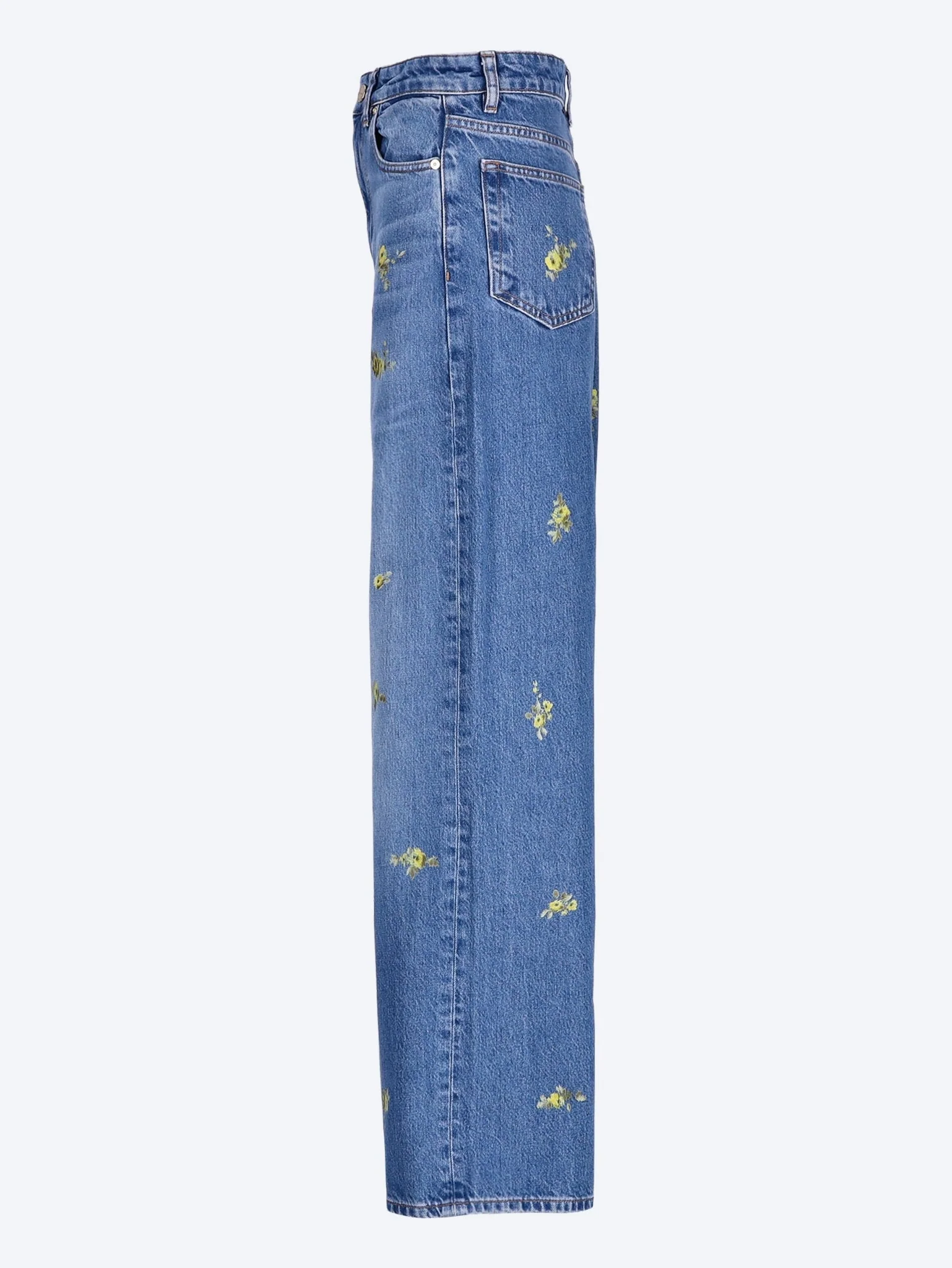 Printed flower denim lari jeans - Image 2