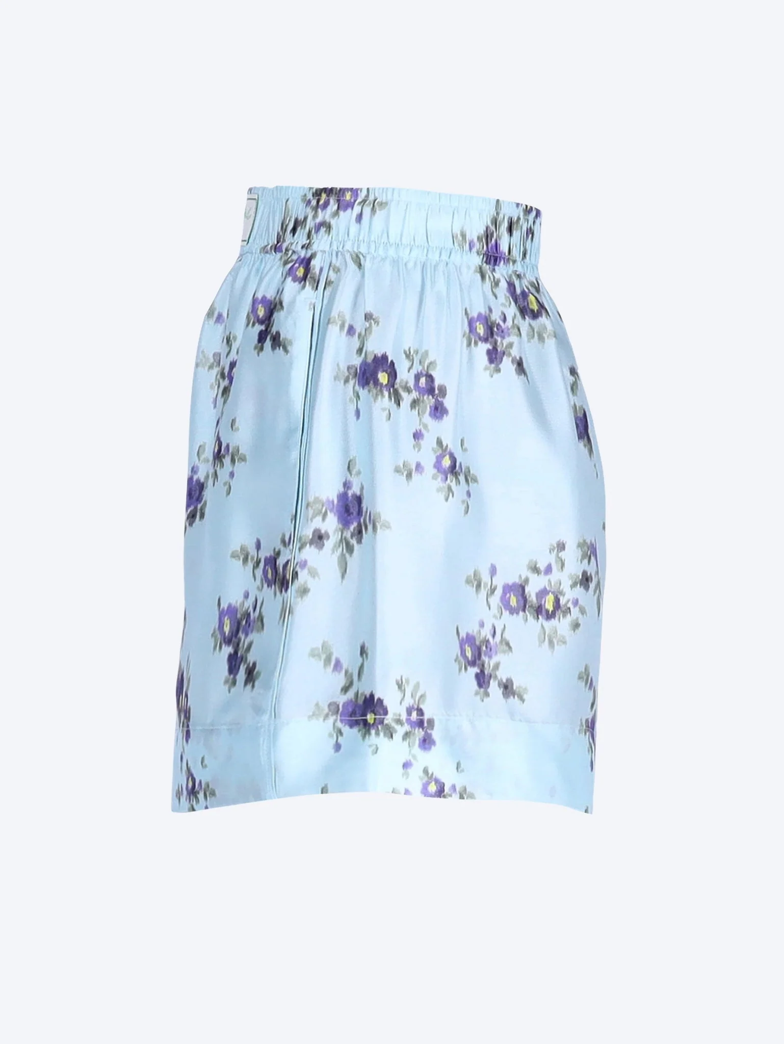Printed silk twill elasticated shorts - Image 2