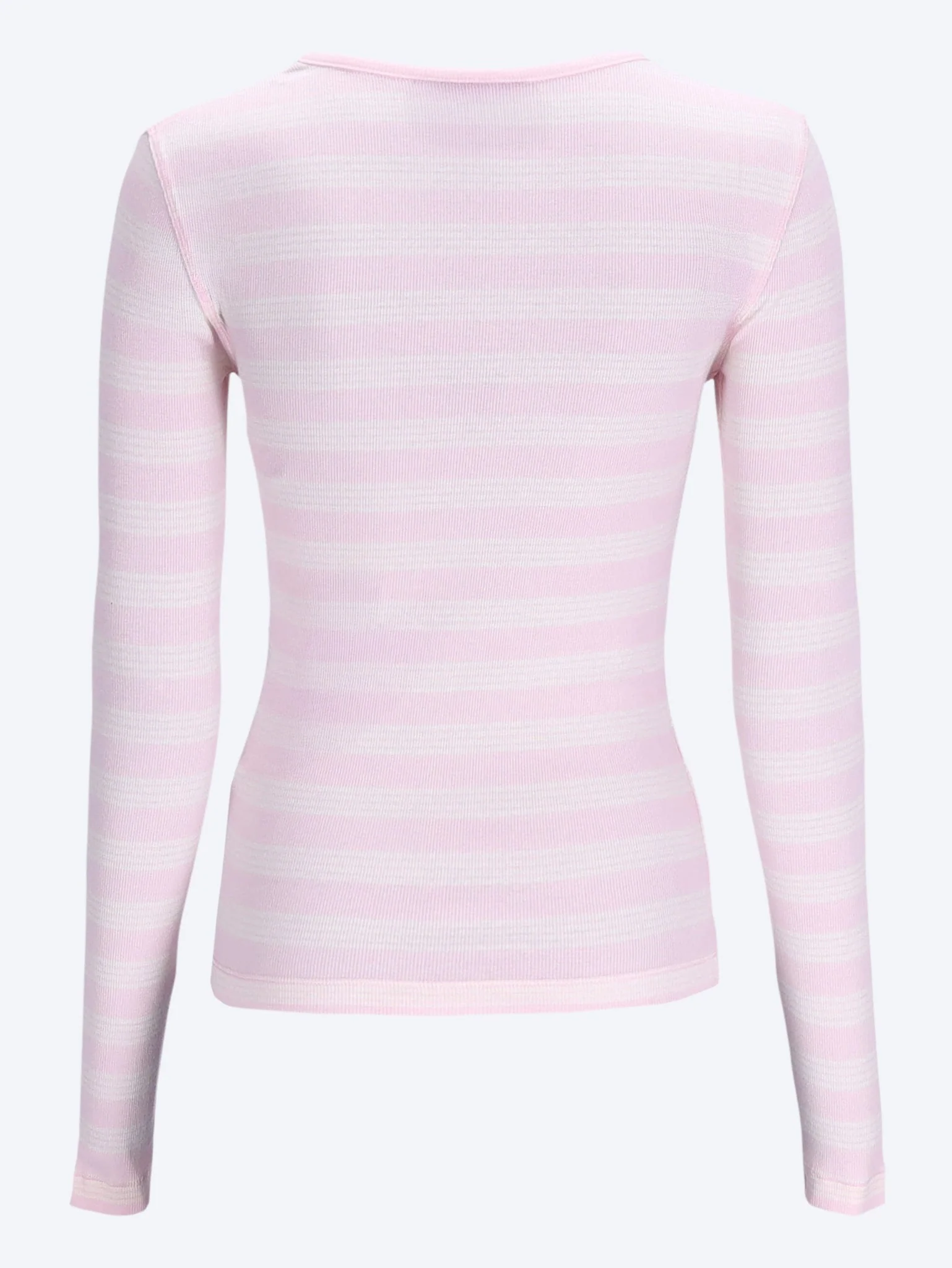 Soft cotton stripe rib long sleeve t-shirt - Image 3