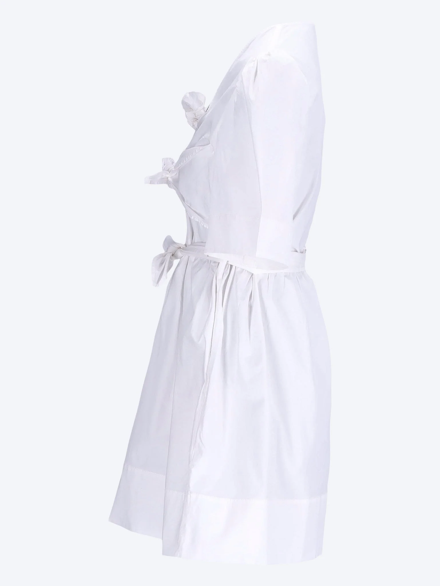 Stretch cotton mini tie strap dress - Image 2
