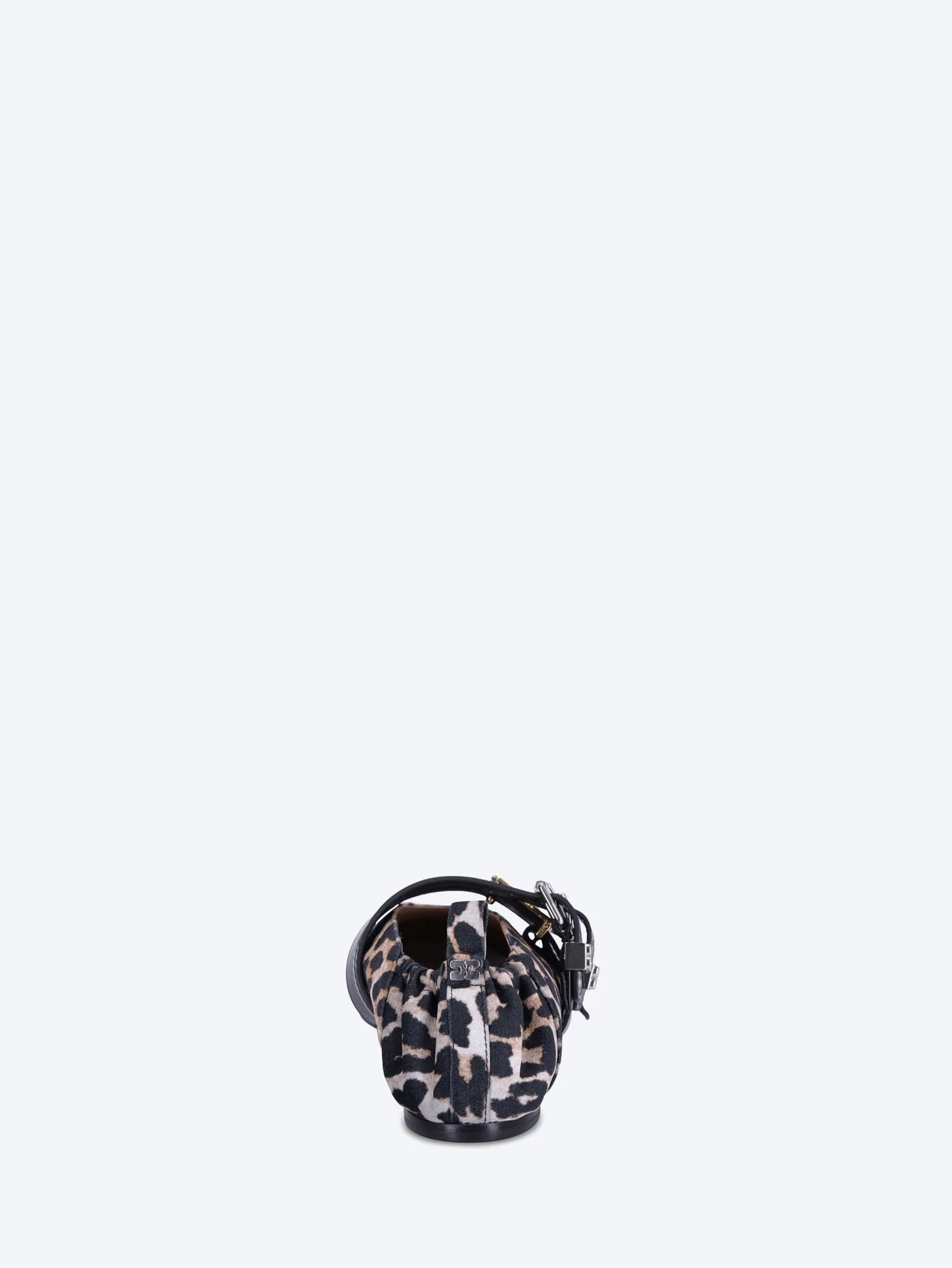 Sue triple flocked denim printed ballerinas - Image 5