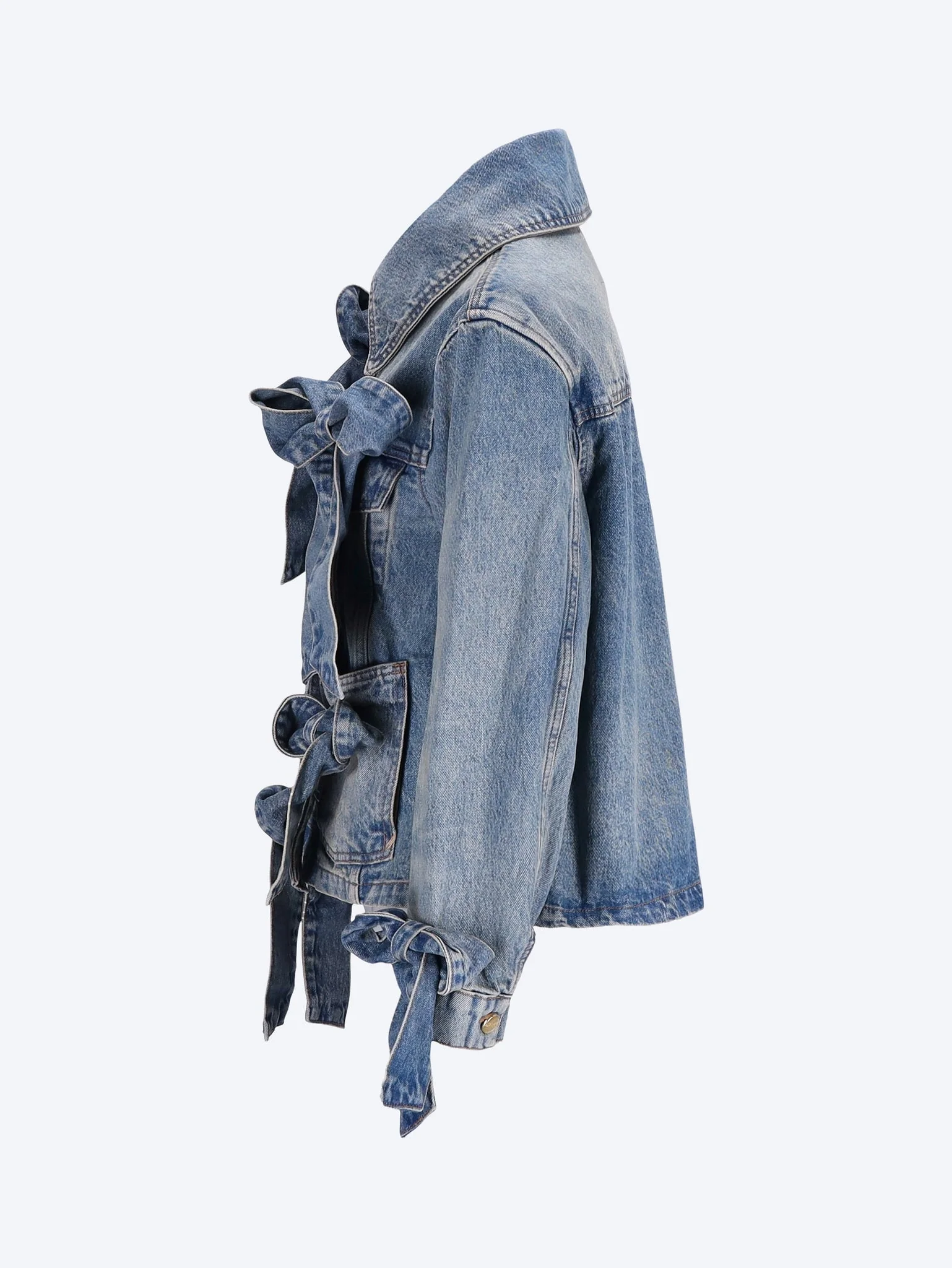 Tint rigid denim bow jacket - Image 2
